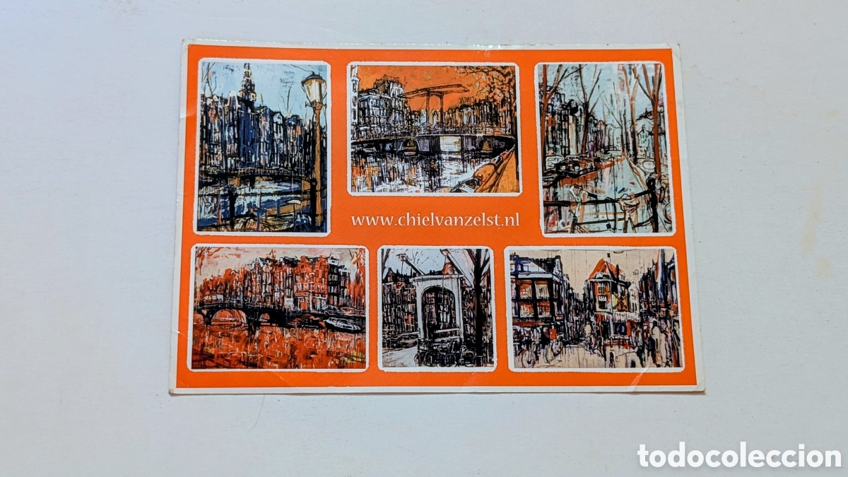 Otros Art&iacute;culos de Coleccionismo en Papel: Postal Amsterdam Holanda. Casas flotantes. Arquitectura