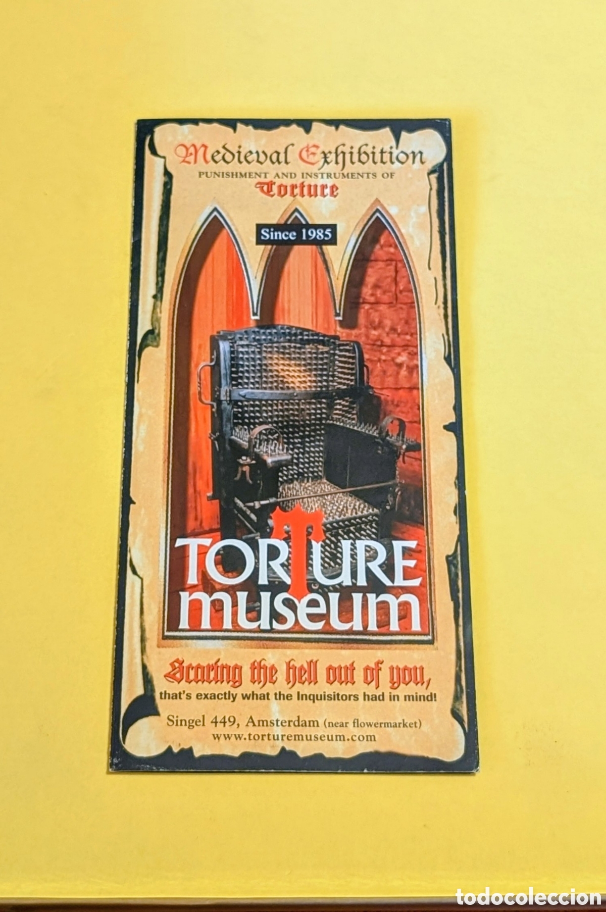 Otros Art&iacute;culos de Coleccionismo en Papel: Programa informativo Exhibici&oacute;n museo de la Tortura Medieval. Amsterdam. Holanda