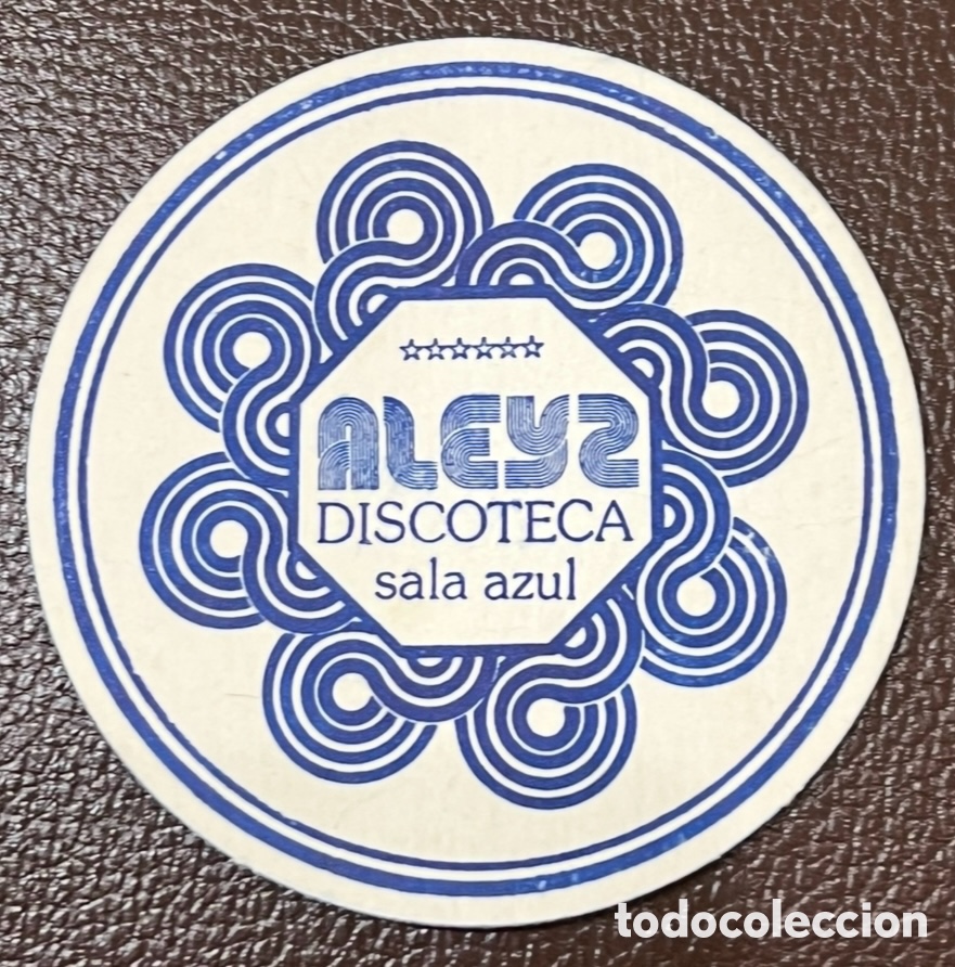 Otros Art&iacute;culos de Coleccionismo en Papel: Posavasos. ALEY2 Discoteca. Sala Azul. A&ntilde;os 70.
