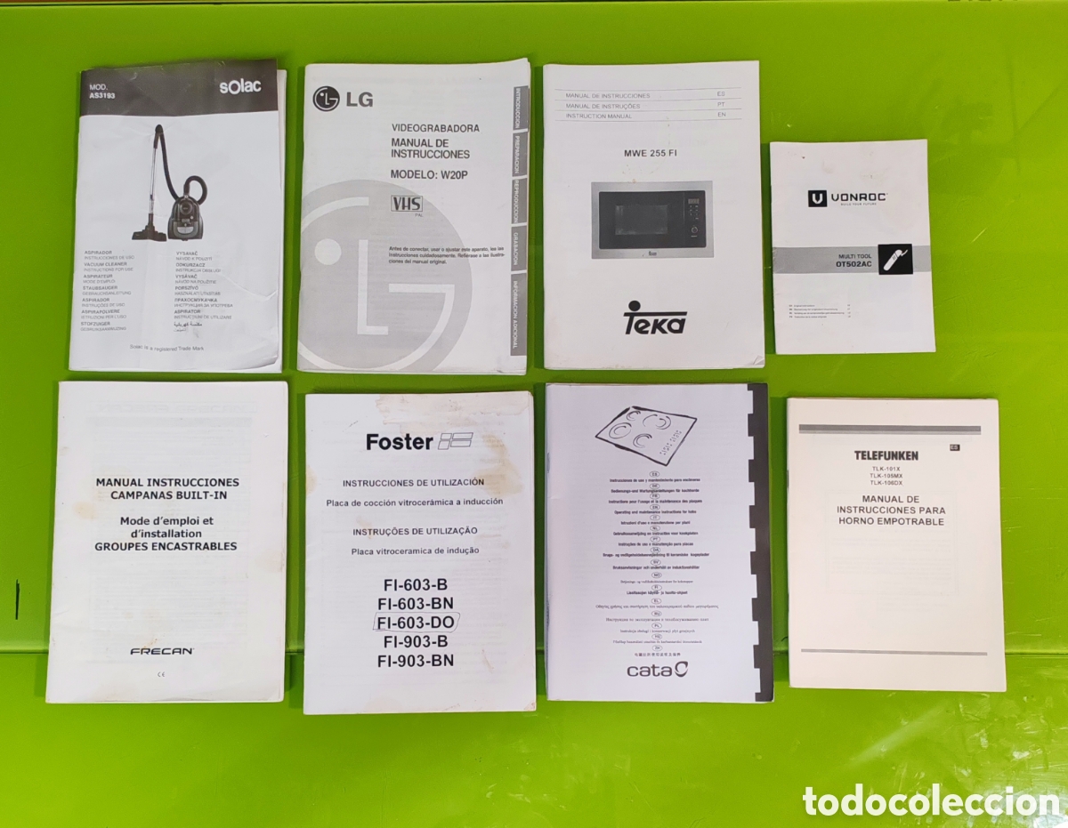 Otros Art&iacute;culos de Coleccionismo en Papel: Manuales de instrucciones variados