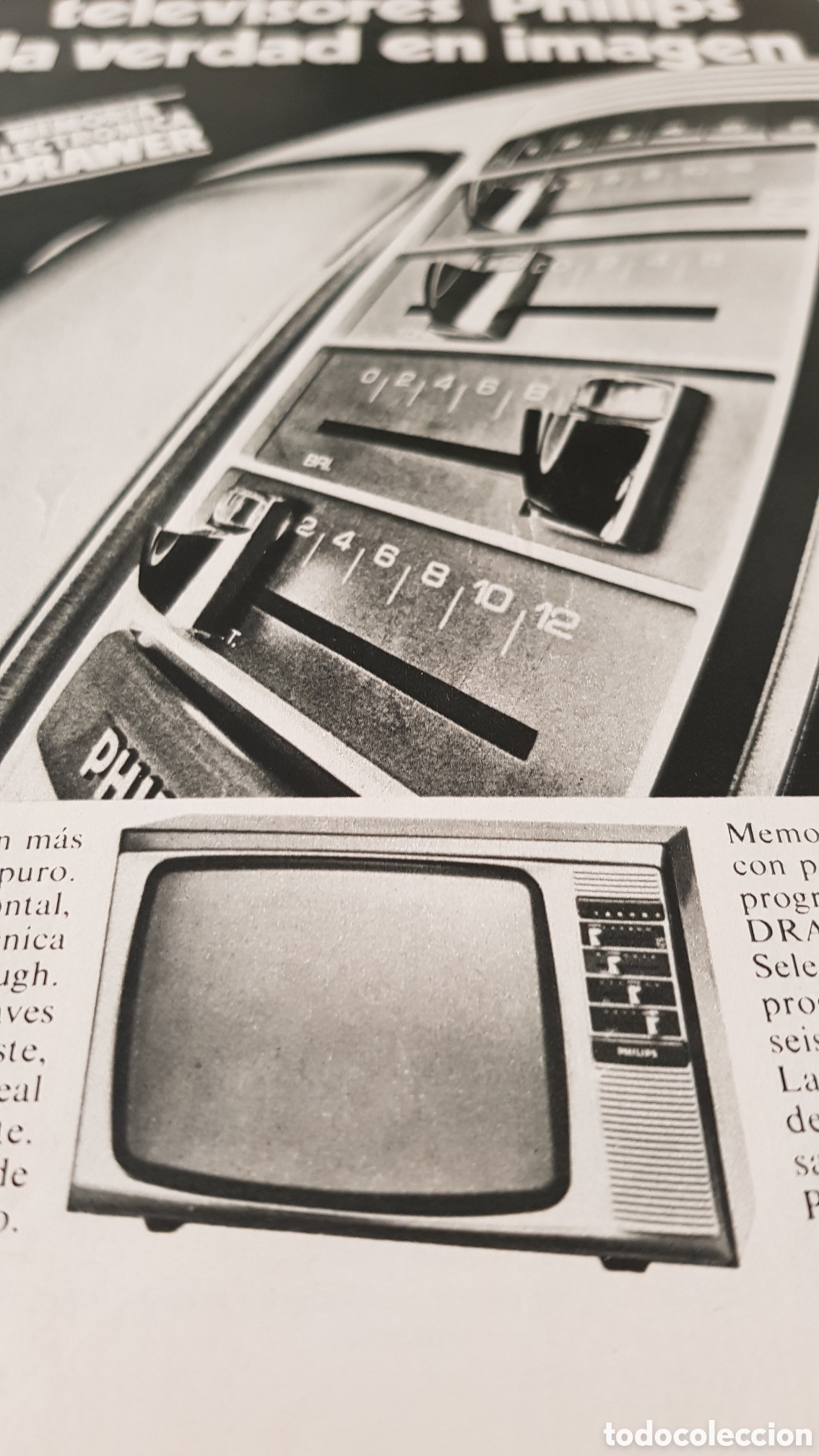 Otros Art&iacute;culos de Coleccionismo en Papel: Publicidad televisiones Philips