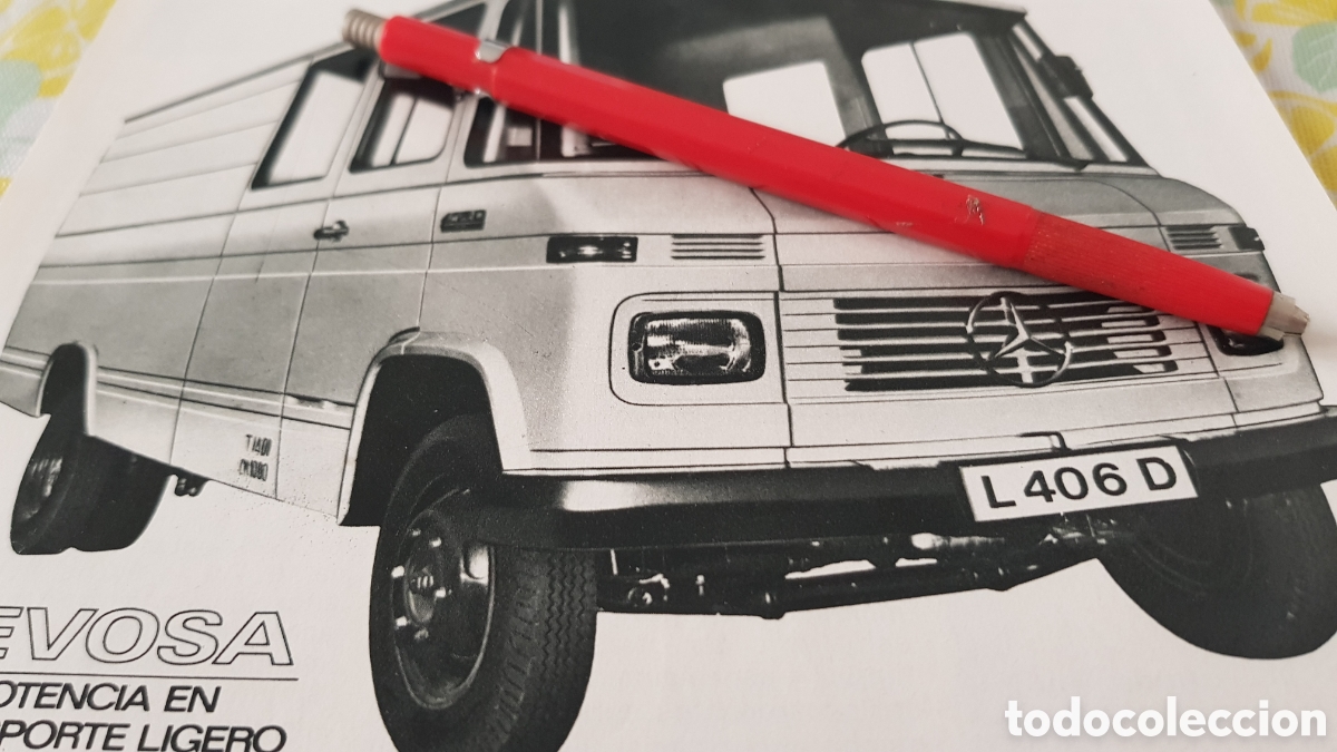 Otros Art&iacute;culos de Coleccionismo en Papel: Publicidad Furgon Mercedes benz L 406 D