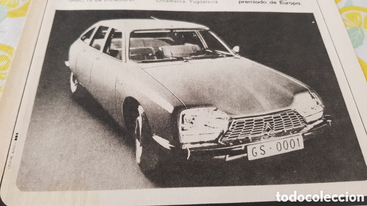 Otros Art&iacute;culos de Coleccionismo en Papel: Publicidad Citro&euml;n GS