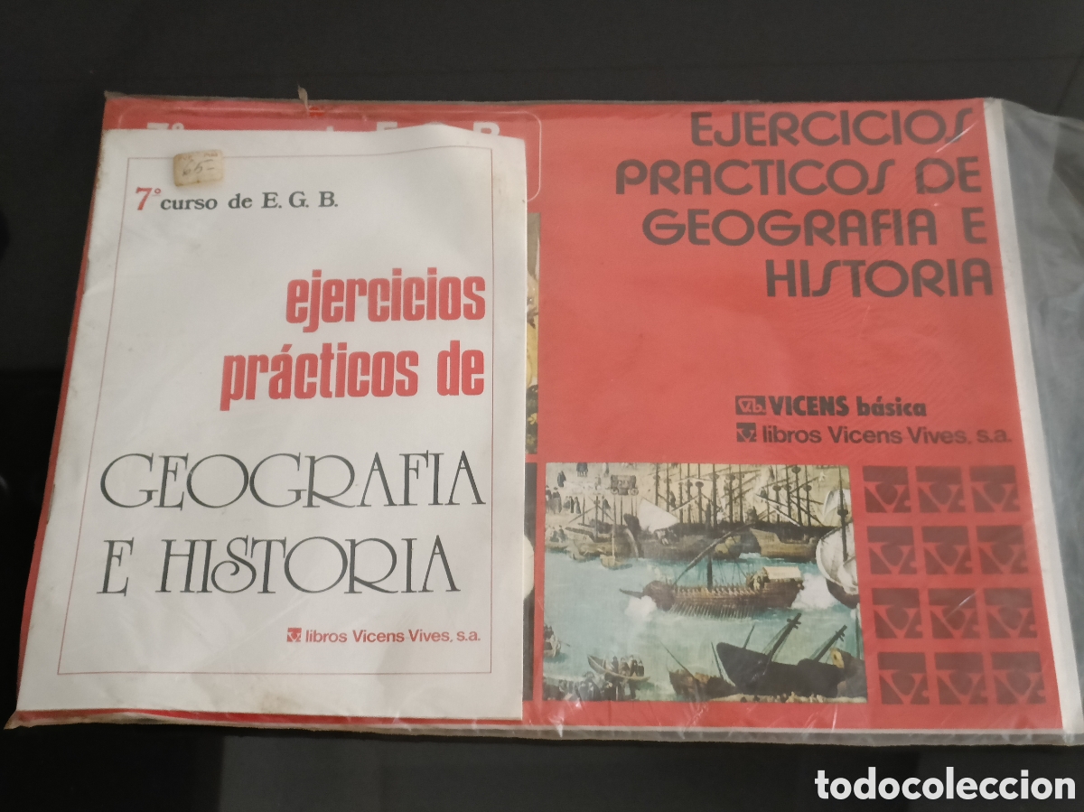 Otros Art&iacute;culos de Coleccionismo en Papel: Paquete de Ejercicios pr&aacute;cticos Geograf&iacute;a e historia 7&ordm; E.G.B. Mapas Mudos Libros Vicens Vives 1981