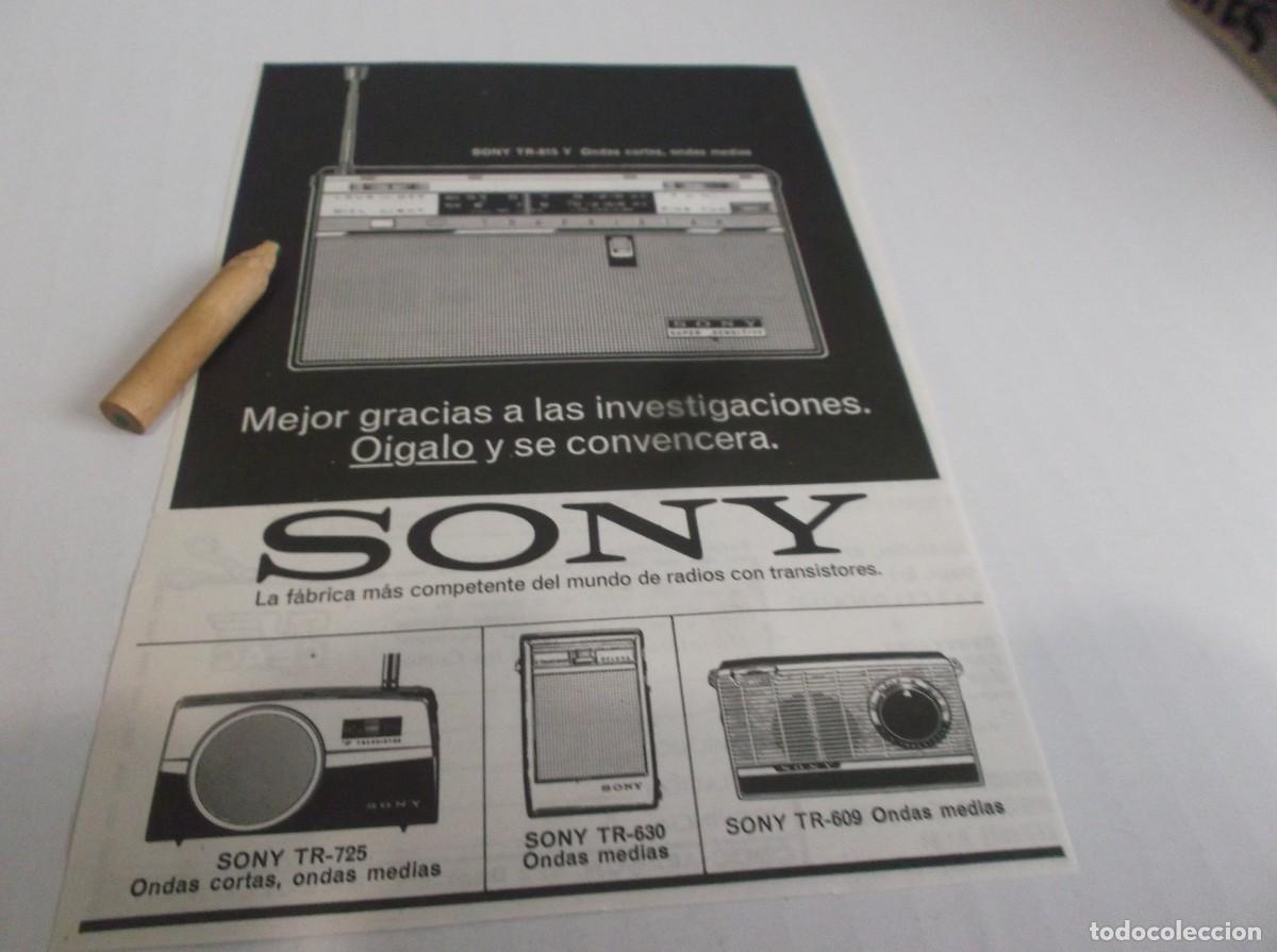 Otros Art&iacute;culos de Coleccionismo en Papel: RECORTE PUBLI,A&Ntilde;O 1962.- TRANSISTORES SONY //ACADEMIA CEAC-CURSOS DE DIBUJO