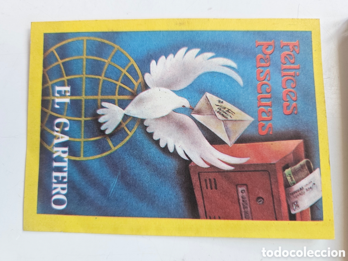 Otros Art&iacute;culos de Coleccionismo en Papel: Tarjeta de felicitaci&oacute;n de Navidad El cartero Le desea, Felices Pascuas ed. Moragon