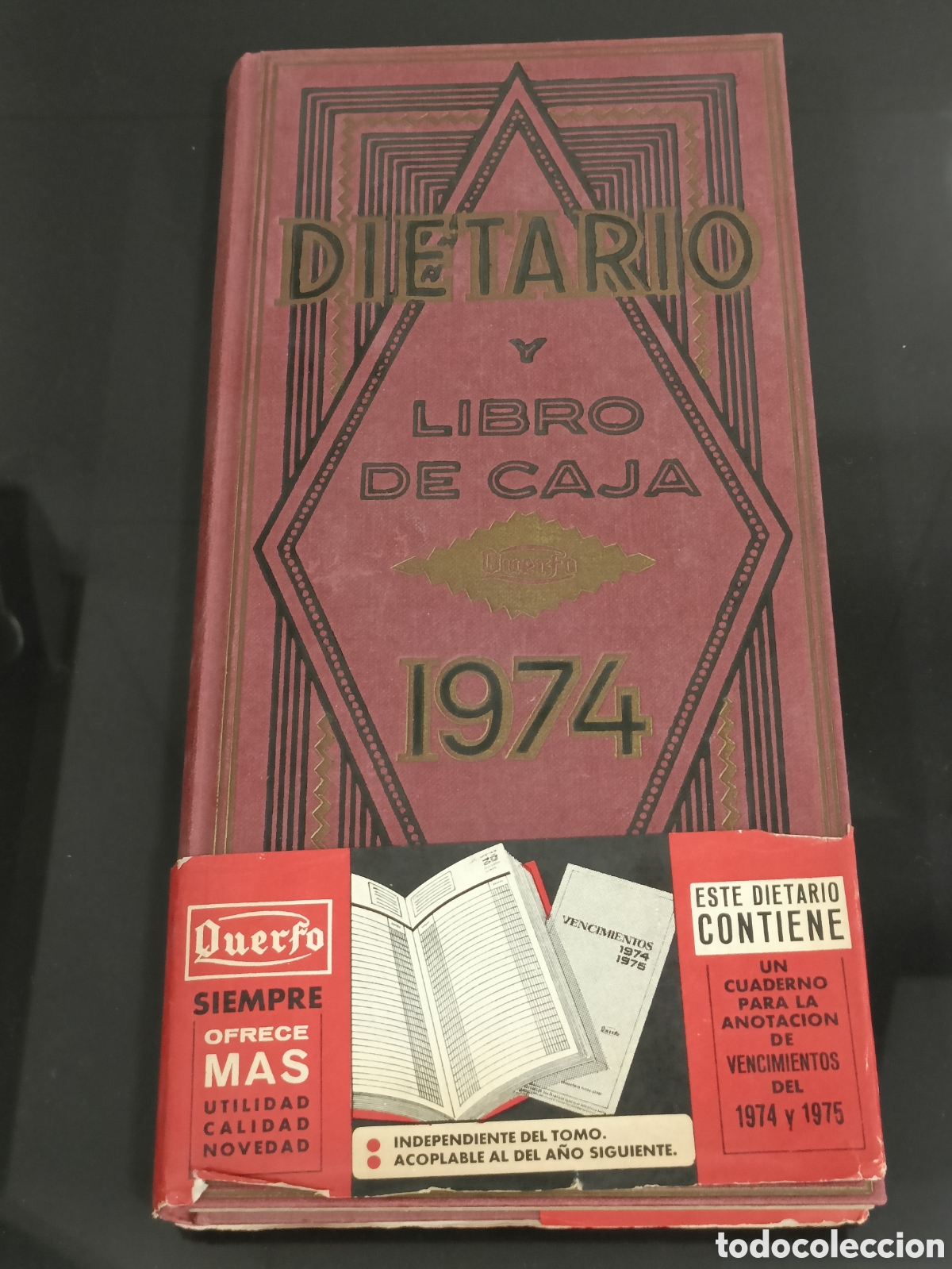 Otros Art&iacute;culos de Coleccionismo en Papel: Vintage 1974 Dietario y libro de caja