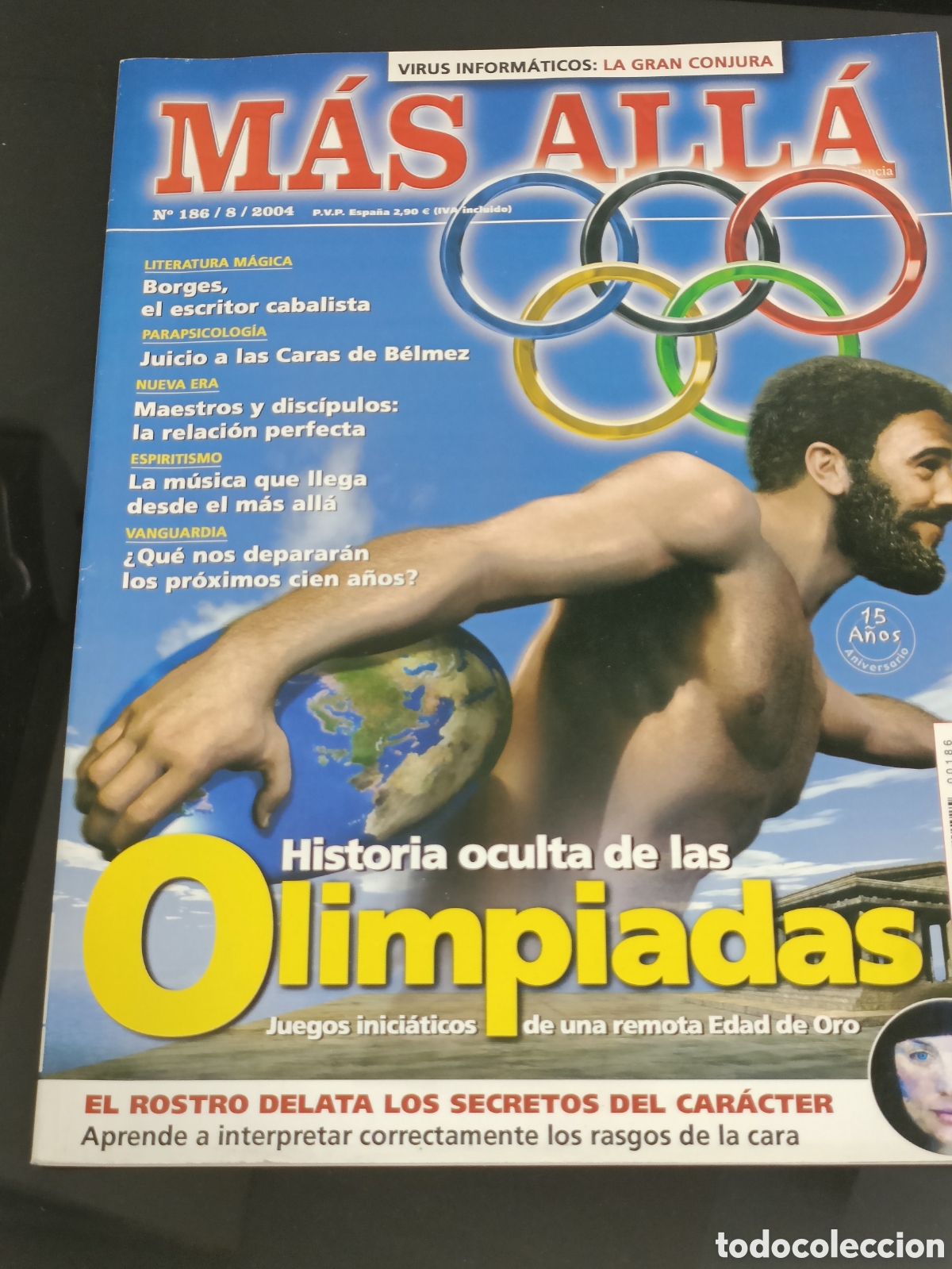 Otros Art&iacute;culos de Coleccionismo en Papel: Revista espa&ntilde;ola &rdquo;M&aacute;s All&aacute;&rdquo; n&uacute;mero 186, publicada en agosto de 2004.