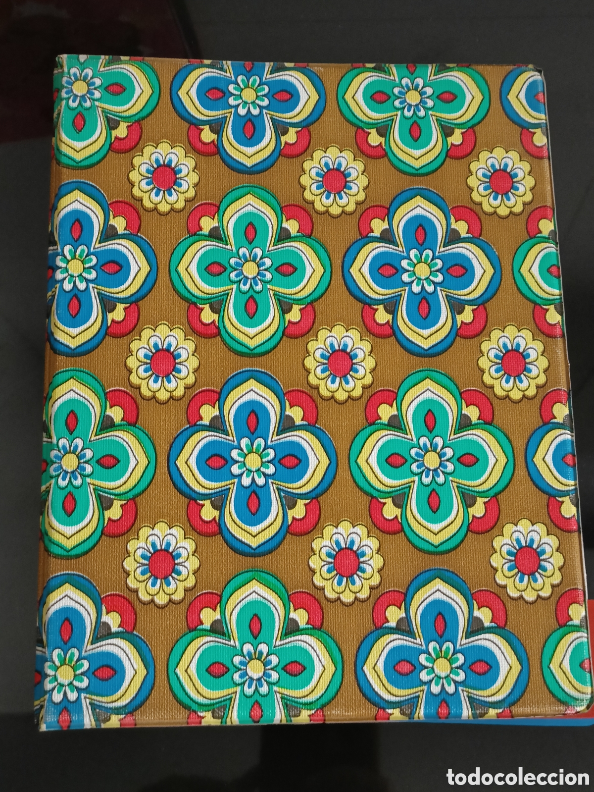 Collectionnisme Papier divers: Vintage Archivador A5 imitaci&oacute;n tela