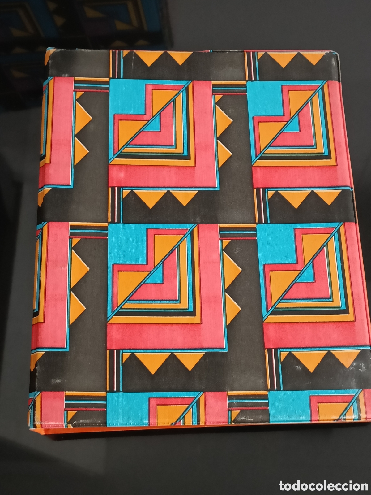 Collectionnisme Papier divers: Vintage Archivador A5 imitaci&oacute;n tela Escudero