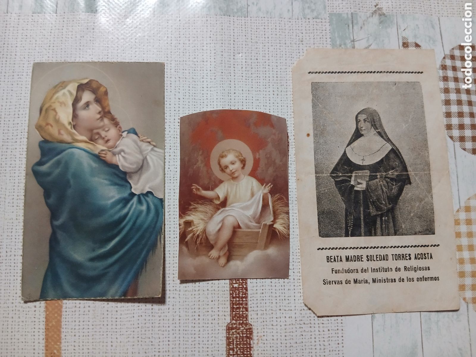 Otros Art&iacute;culos de Coleccionismo en Papel: 3 Oblatas/Estampas/Recordatorio Religiosos peque&ntilde;os