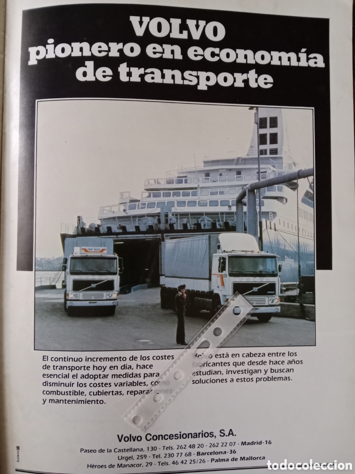 Otros Art&iacute;culos de Coleccionismo en Papel: Publicidad cami&oacute;n Volvo de 1982