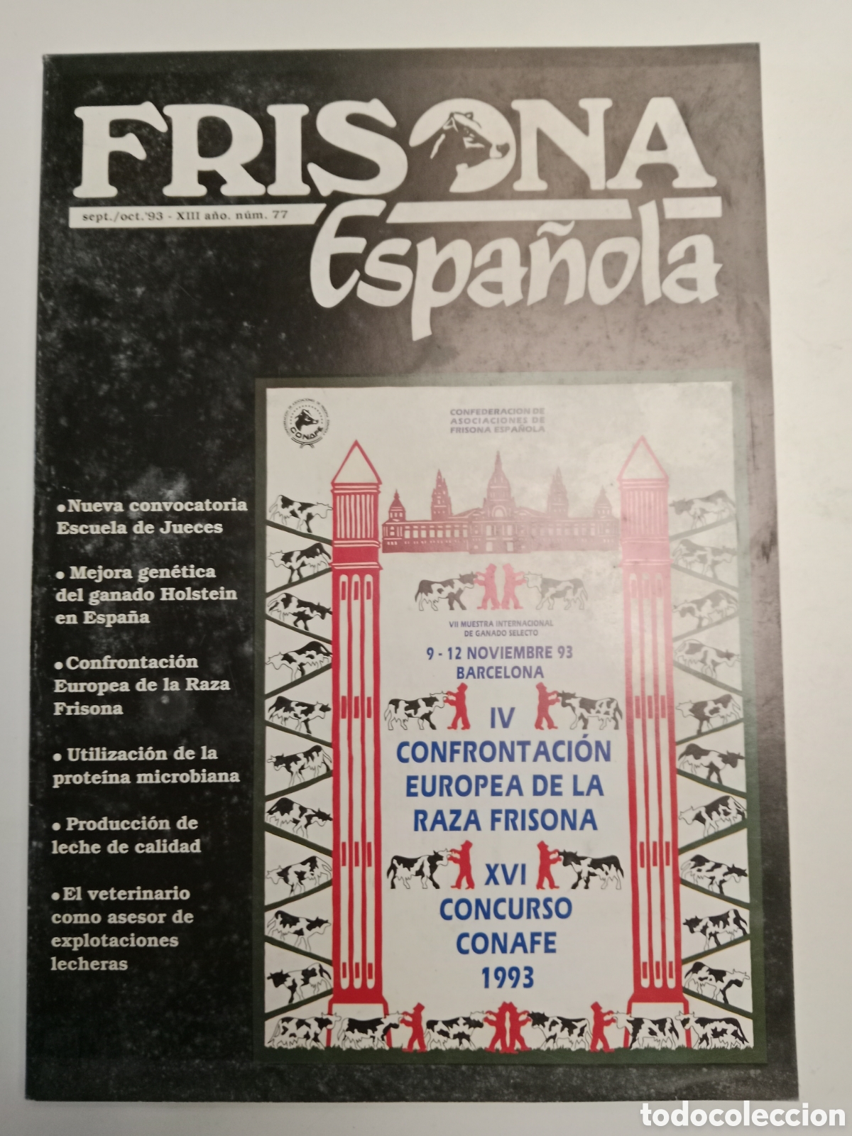 Otros Art&iacute;culos de Coleccionismo en Papel: Revista frisona espa&ntilde;ola n. 77 de 1993 ganader&iacute;a vacas