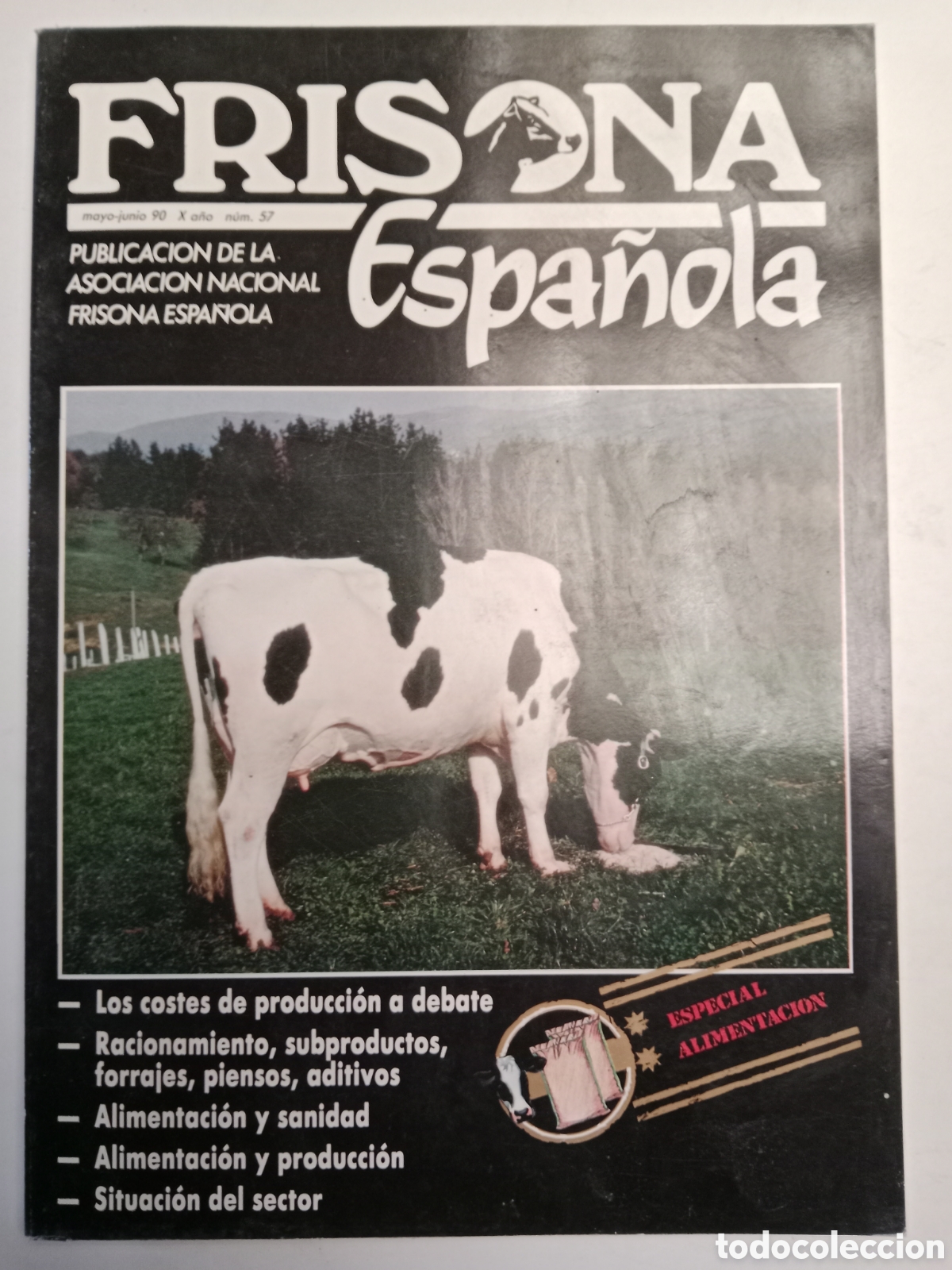 Otros Art&iacute;culos de Coleccionismo en Papel: Revista frisona espa&ntilde;ola n. 57 de 1990 ganader&iacute;a vacas
