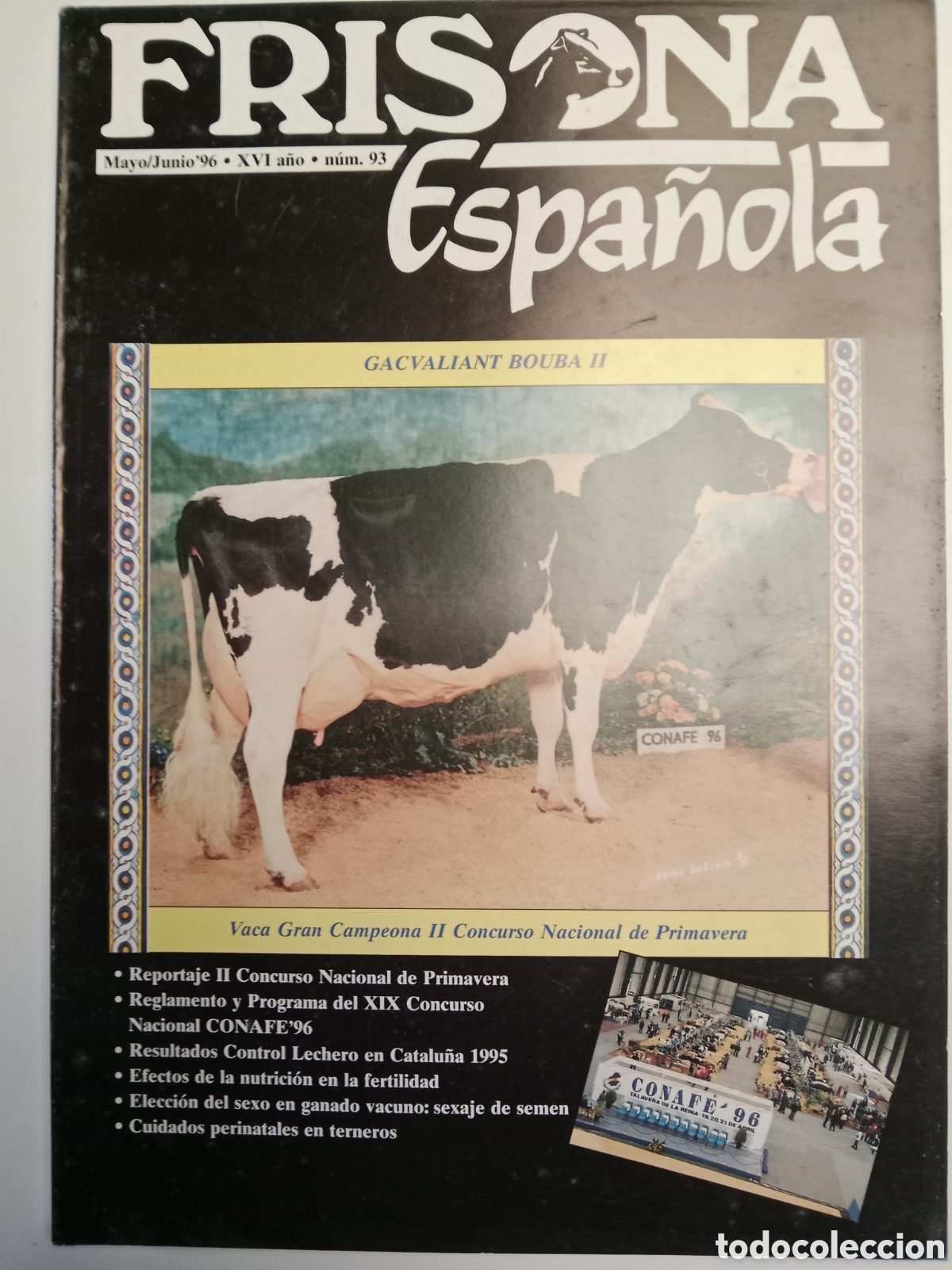 Otros Art&iacute;culos de Coleccionismo en Papel: Revista frisona espa&ntilde;ola n. 93 de 1996 ganader&iacute;a vacas