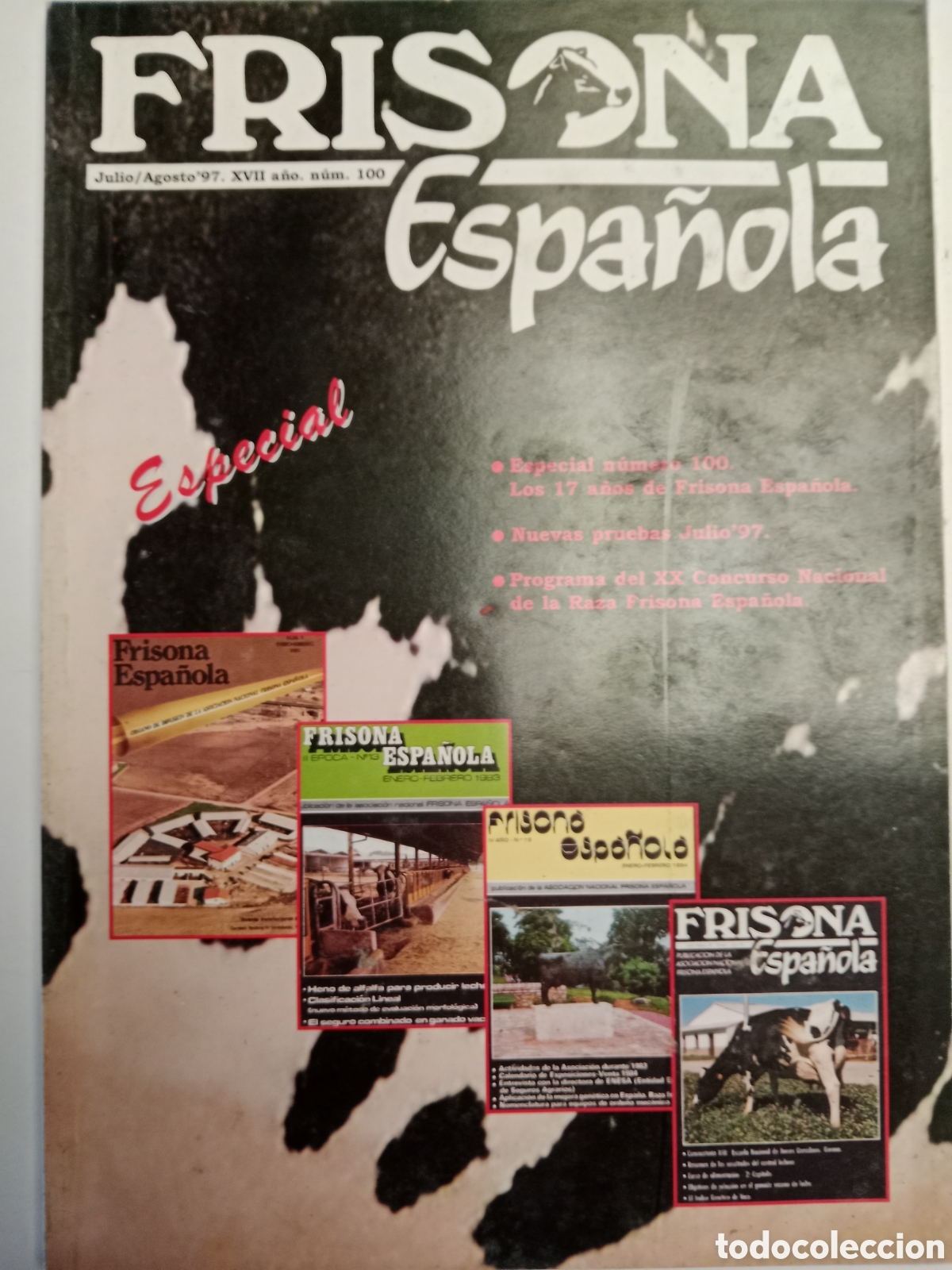 Otros Art&iacute;culos de Coleccionismo en Papel: Revista frisona espa&ntilde;ola n. 100 de 1997 ganader&iacute;a vacas