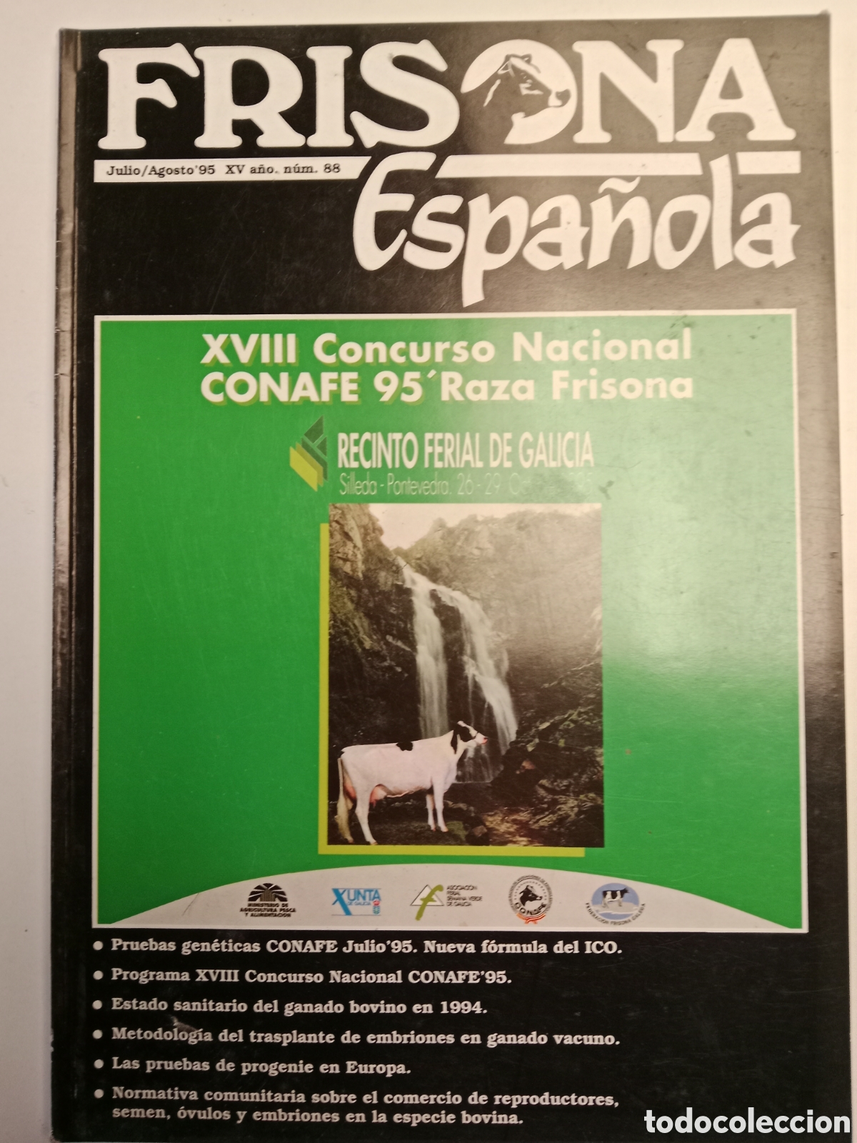 Otros Art&iacute;culos de Coleccionismo en Papel: Revista frisona espa&ntilde;ola n. 88 de 1995 ganader&iacute;a vacas