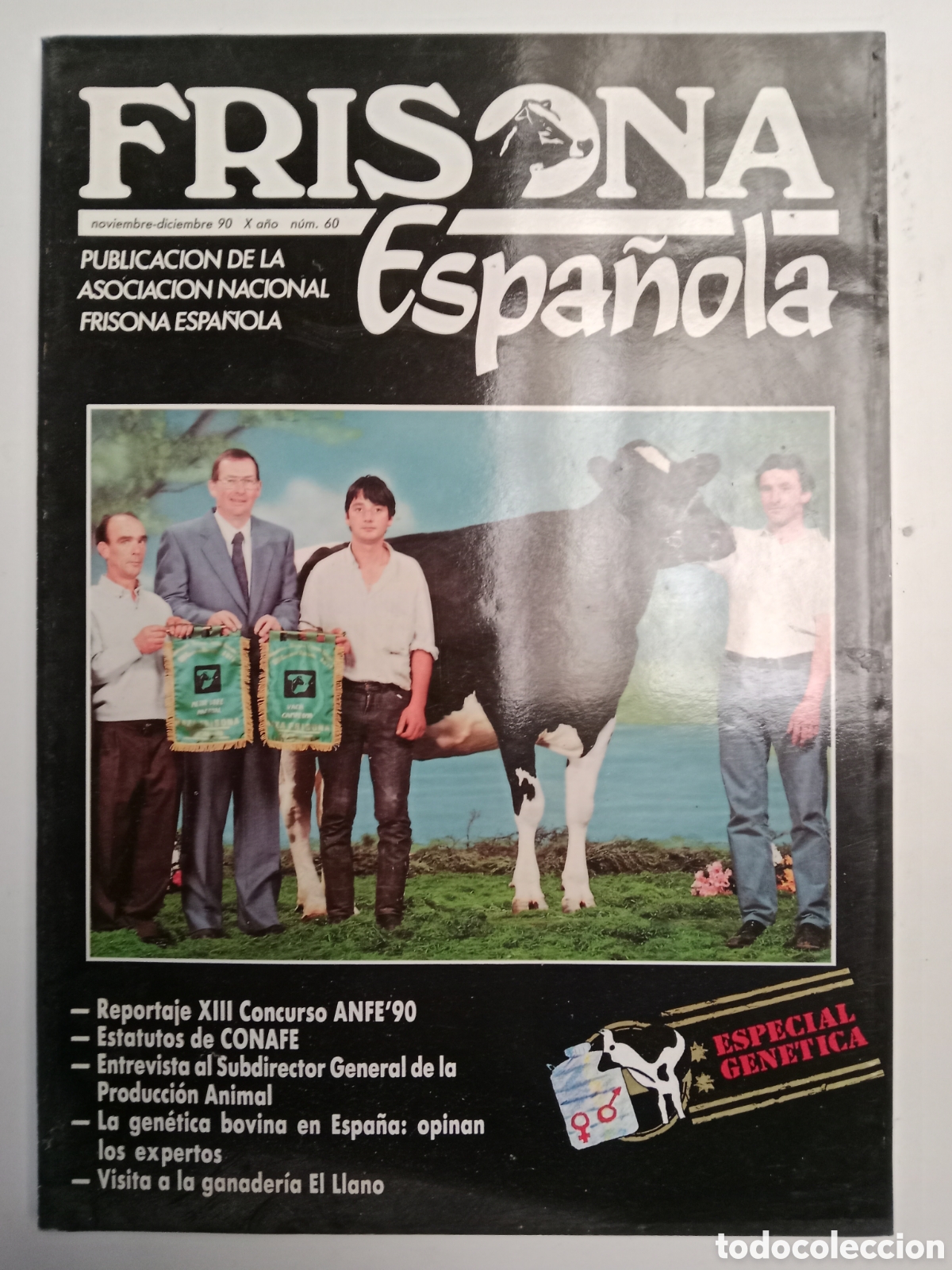 Otros Art&iacute;culos de Coleccionismo en Papel: Revista frisona espa&ntilde;ola n. 60 de 1990 ganader&iacute;a vacas
