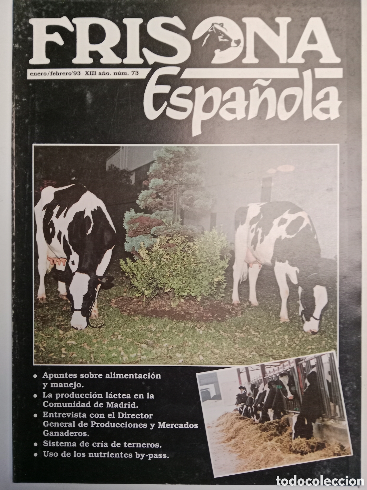 Otros Art&iacute;culos de Coleccionismo en Papel: Revista frisona espa&ntilde;ola n. 73 de 1993 ganader&iacute;a vacas