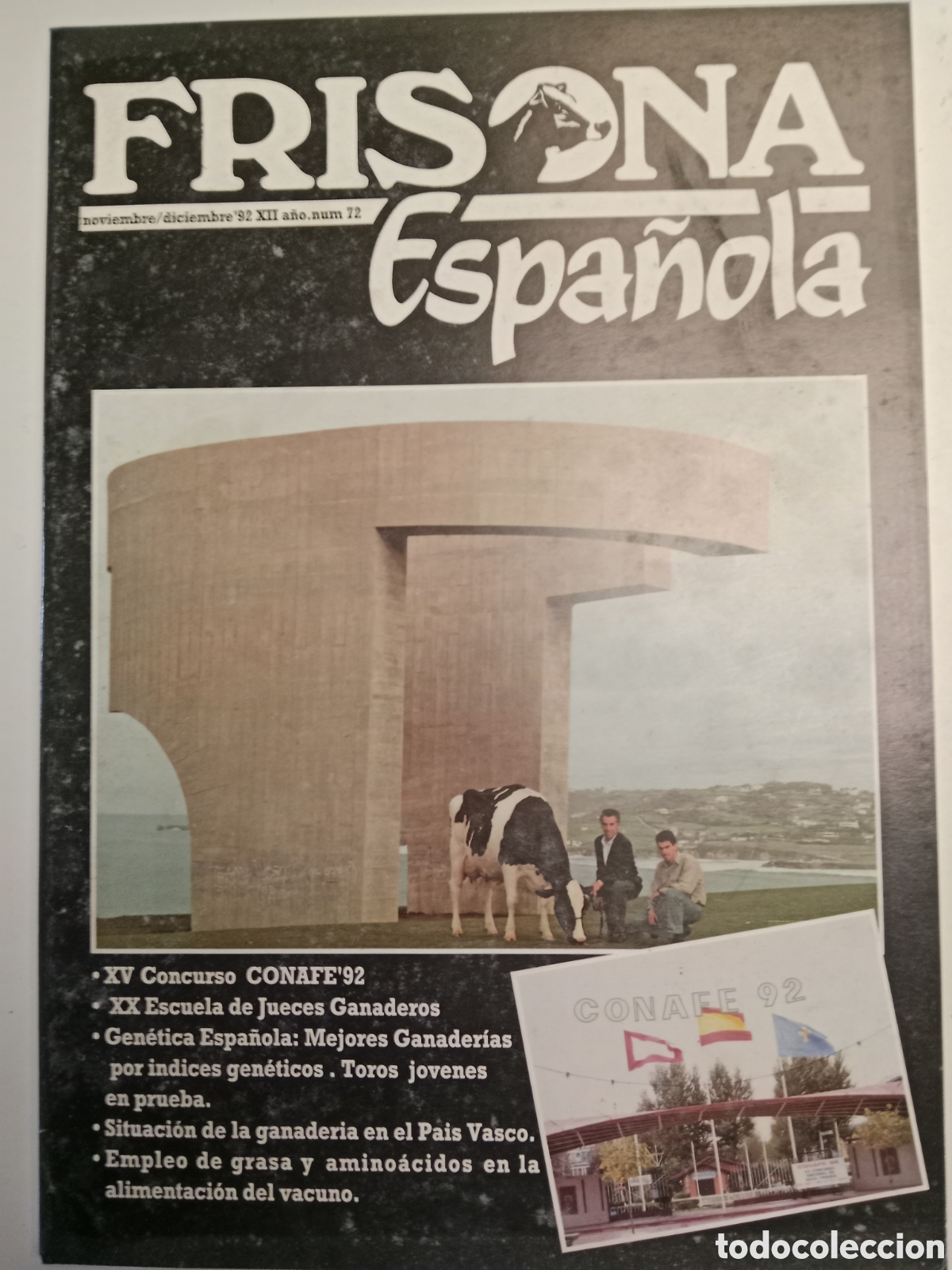Otros Art&iacute;culos de Coleccionismo en Papel: Revista frisona espa&ntilde;ola n. 72 de 1992 ganader&iacute;a vacas
