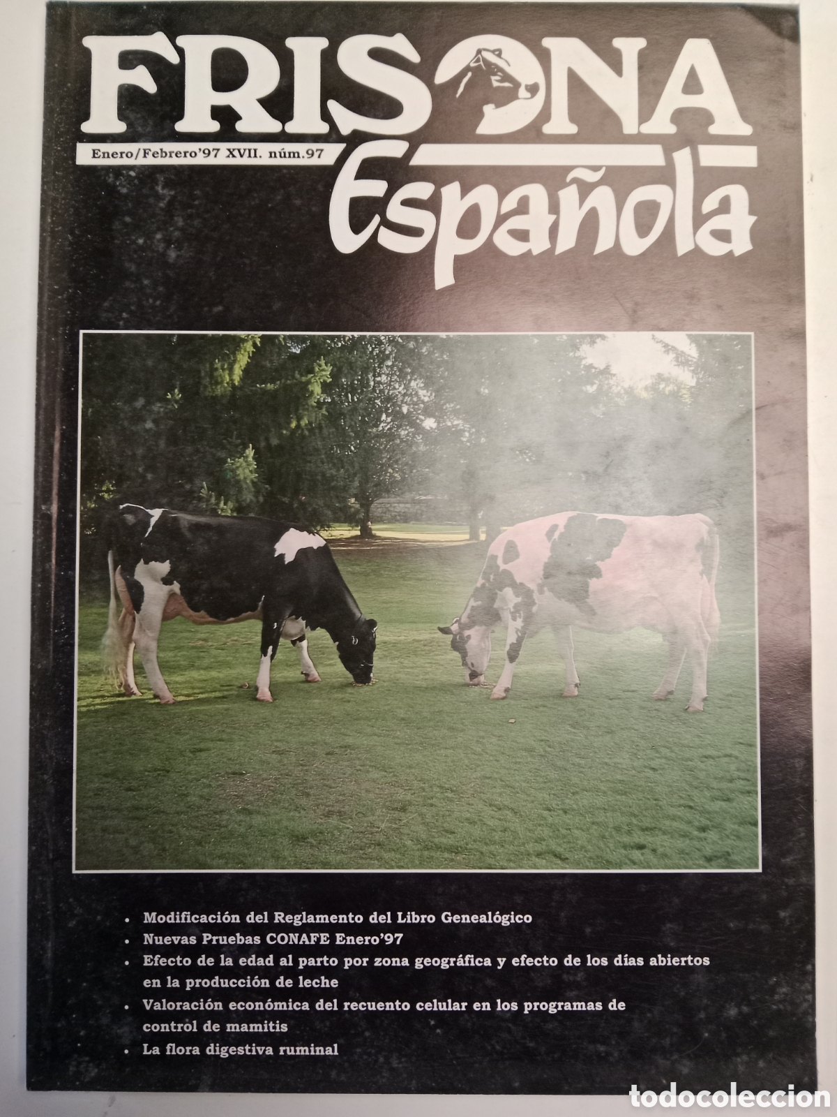 Otros Art&iacute;culos de Coleccionismo en Papel: Revista frisona espa&ntilde;ola n. 97 de 1997 ganader&iacute;a vacas