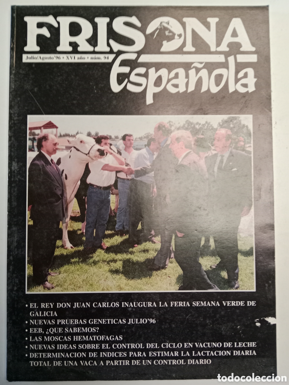 Otros Art&iacute;culos de Coleccionismo en Papel: Revista frisona espa&ntilde;ola n. 94 de 1996 ganader&iacute;a vacas