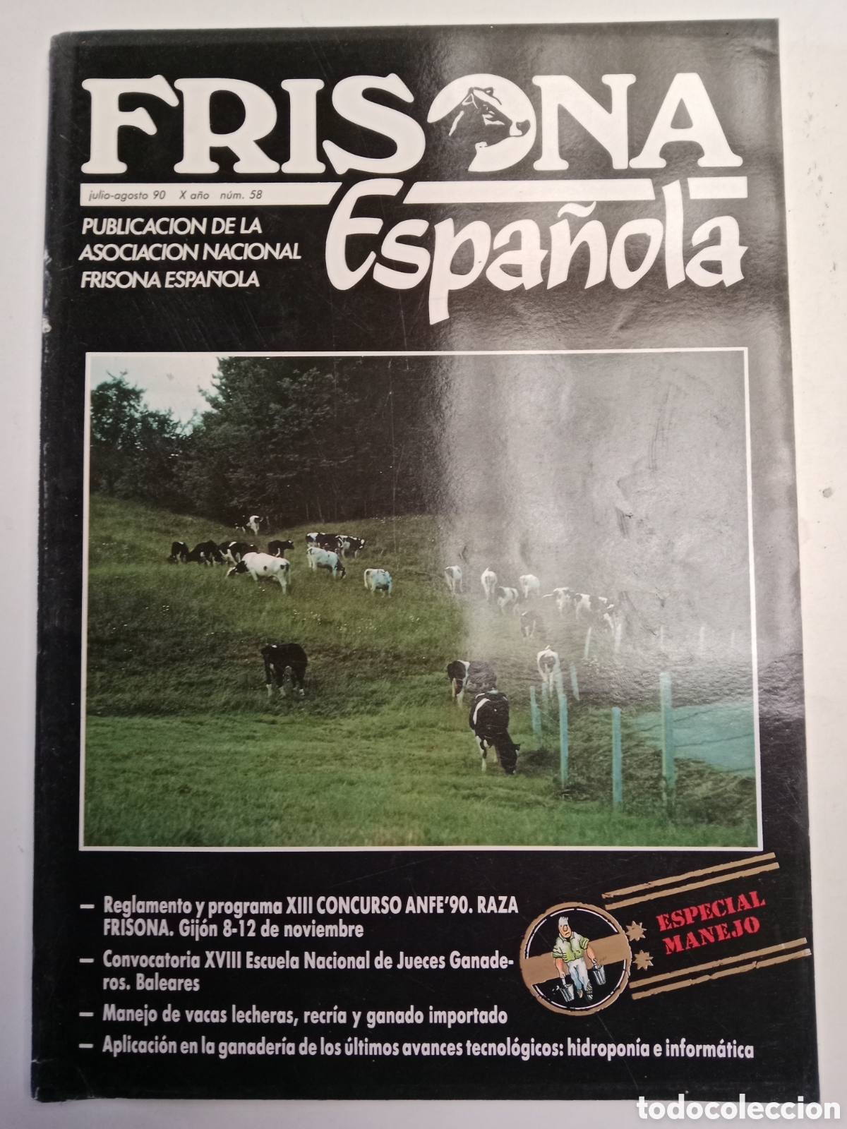 Otros Art&iacute;culos de Coleccionismo en Papel: Revista frisona espa&ntilde;ola n. 58 de 1990 ganader&iacute;a vacas