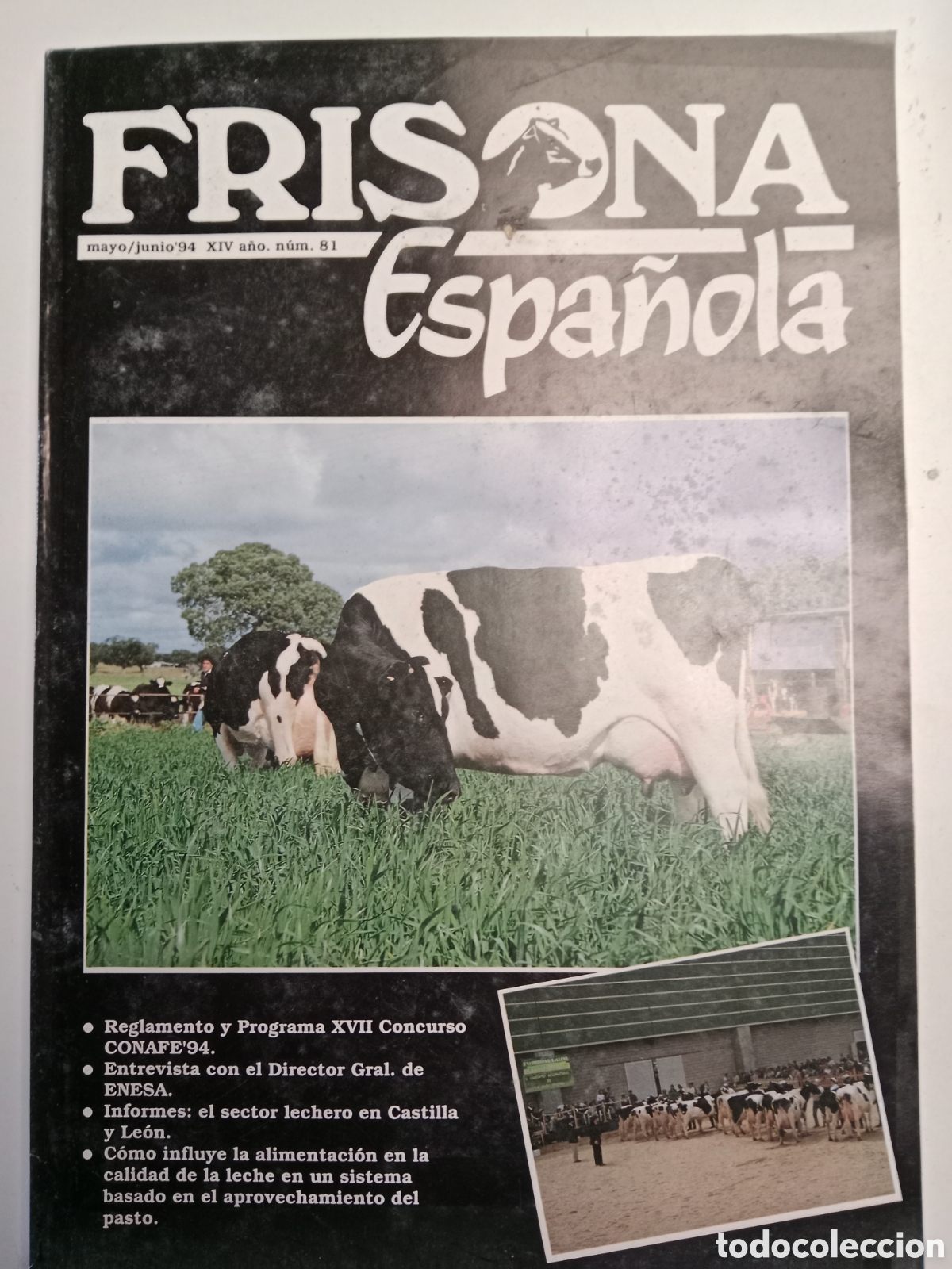 Sammelleidenschaft Andere Papierartikel: Revista frisona espa&ntilde;ola n. 81 de 1994 ganader&iacute;a vacas