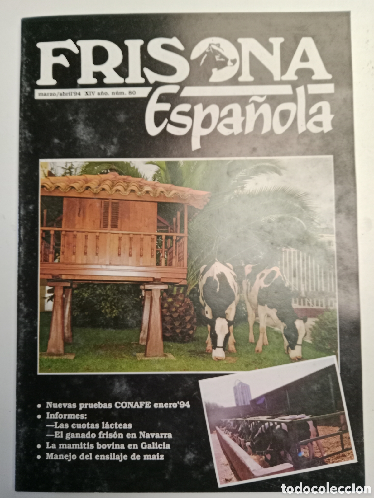 Otros Art&iacute;culos de Coleccionismo en Papel: Revista frisona espa&ntilde;ola n. 80 de 1994 ganader&iacute;a vacas