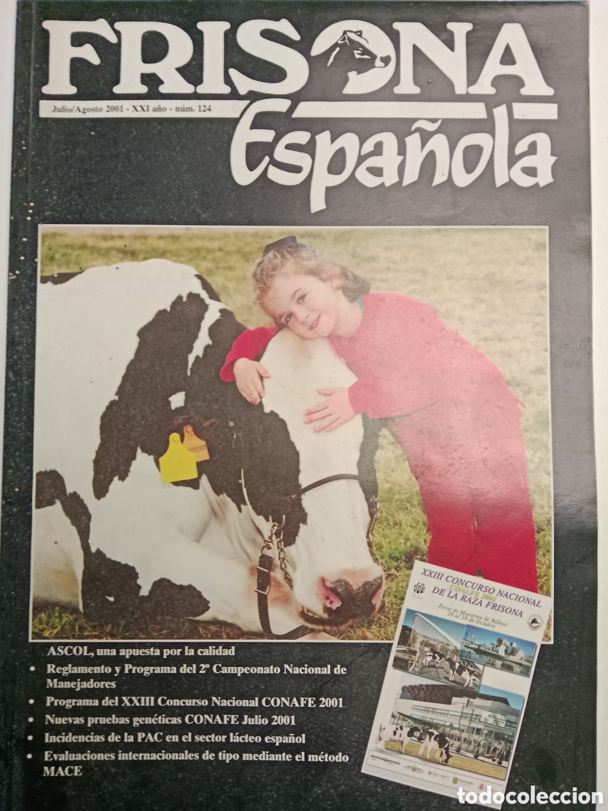 Sammelleidenschaft Andere Papierartikel: Revista frisona espa&ntilde;ola n. 124 de 2001 ganader&iacute;a vacas