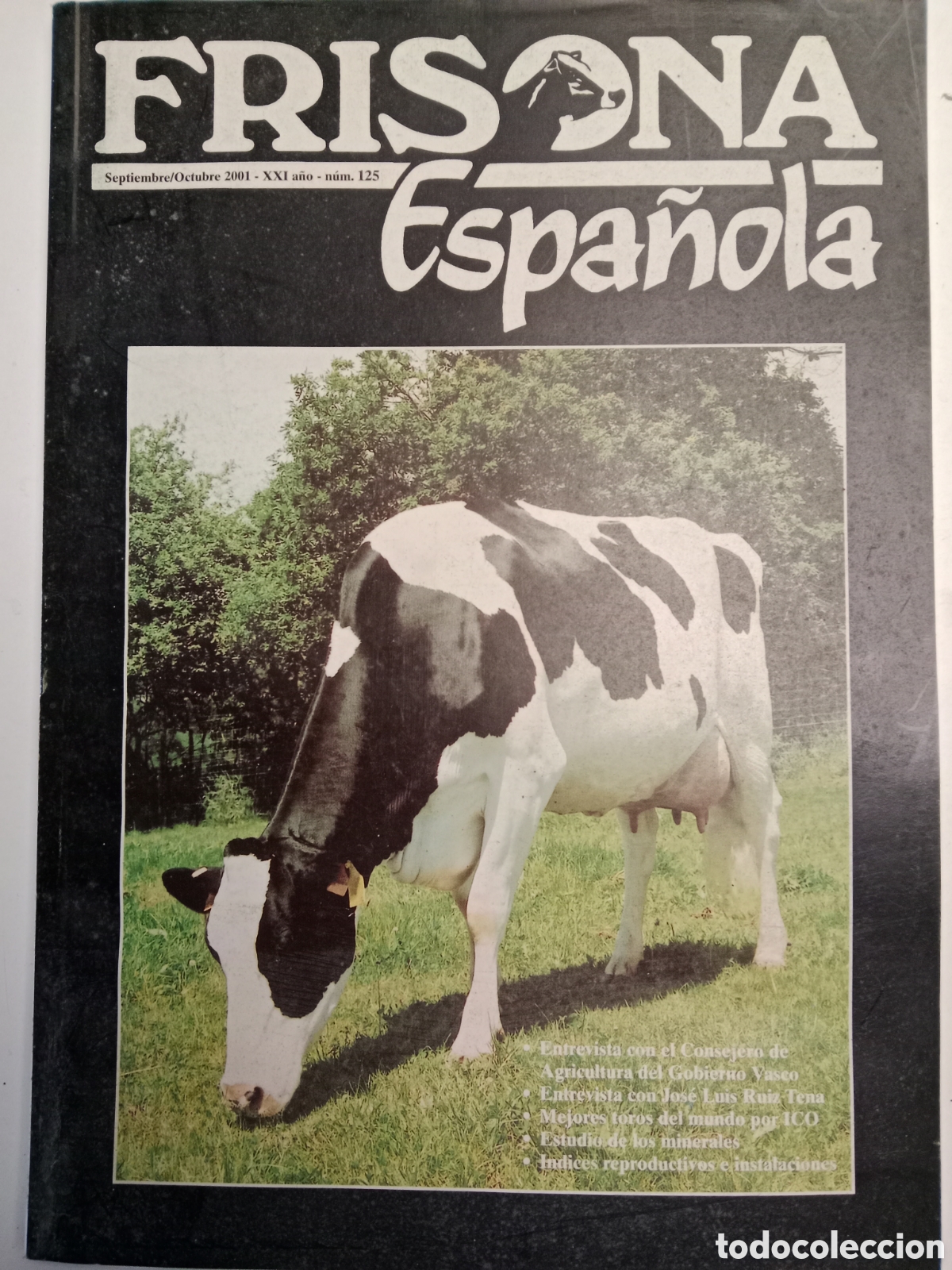 Sammelleidenschaft Andere Papierartikel: Revista frisona espa&ntilde;ola n. 125 de 2001 ganader&iacute;a vacas
