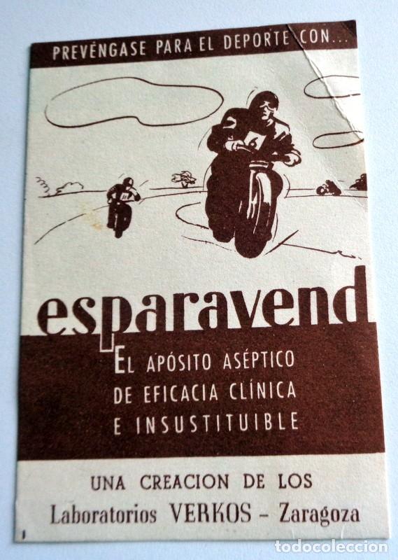 Otros Art&iacute;culos de Coleccionismo en Papel: HOJA A&Ntilde;OS 50 ESTAMPA PARA PESO BEB&Eacute;S. PUBLICIDAD ESPARAVEND. LABORATORIOS VERKOS ZARAGOZA. FARMACIA