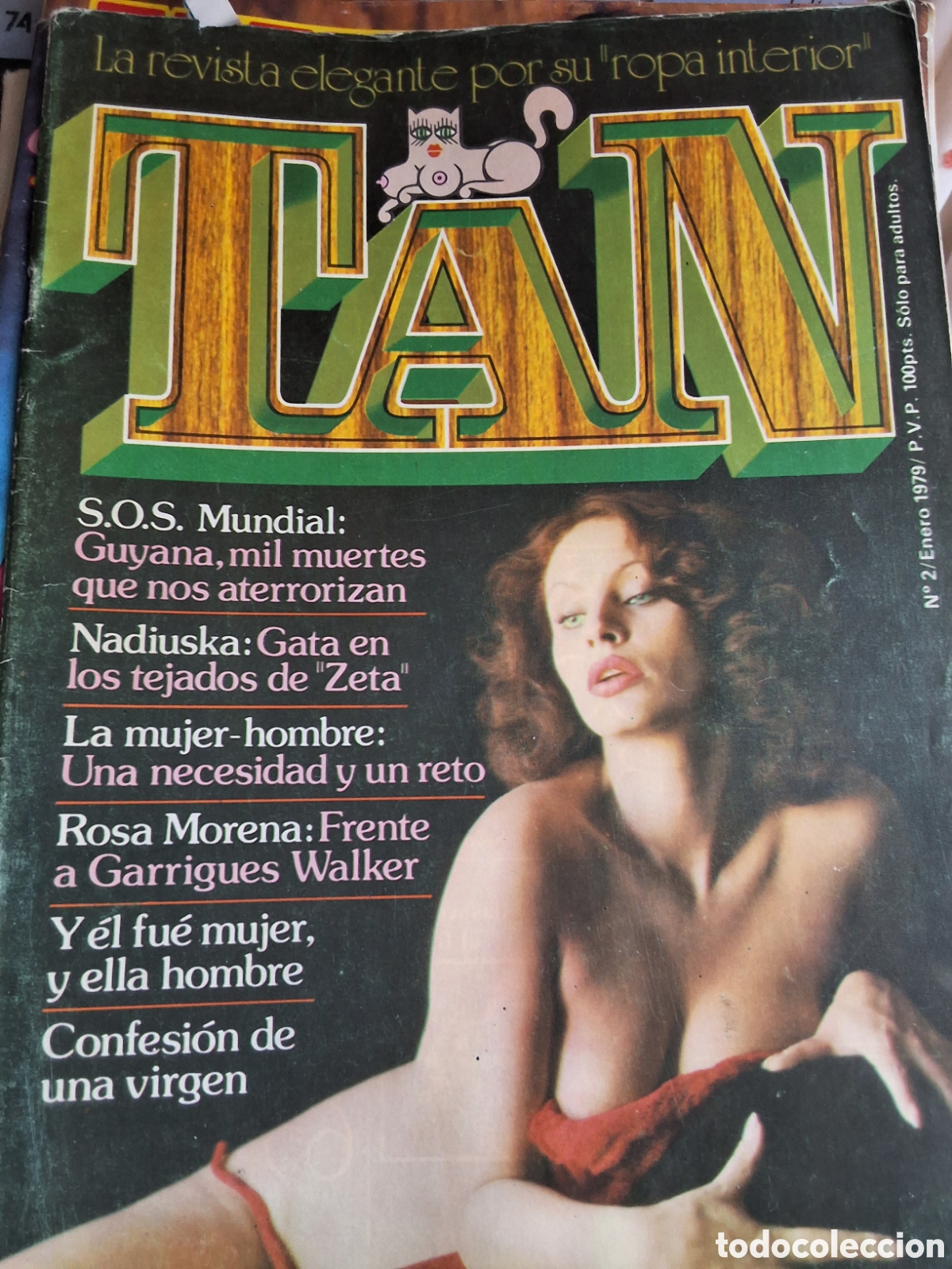 Otros Art&iacute;culos de Coleccionismo en Papel: Tan revista erotica espa&ntilde;ola desnudos mujeres n&uacute;mero 2 a&ntilde;o 1979/1