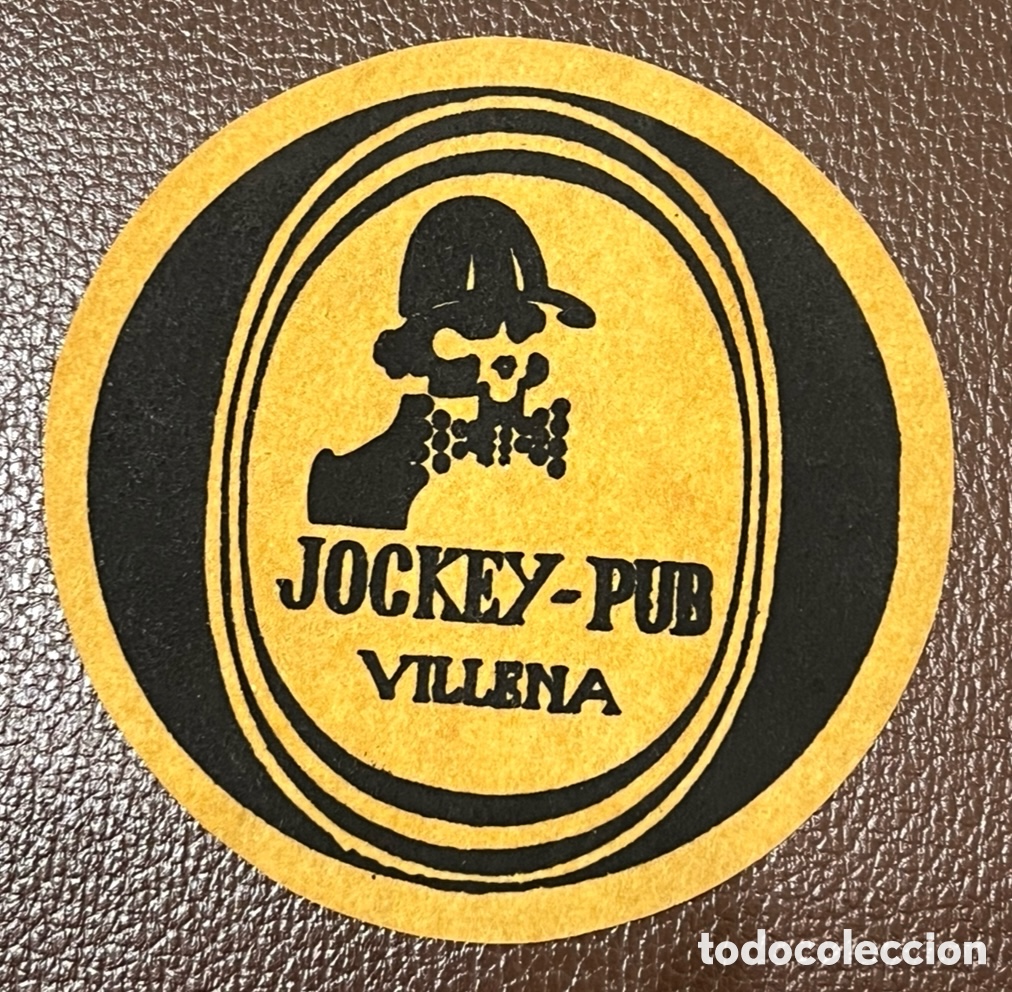 Otros Art&iacute;culos de Coleccionismo en Papel: Posavasos. JOCKEY - PUB. Villena. Alicante. A&ntilde;os 70.