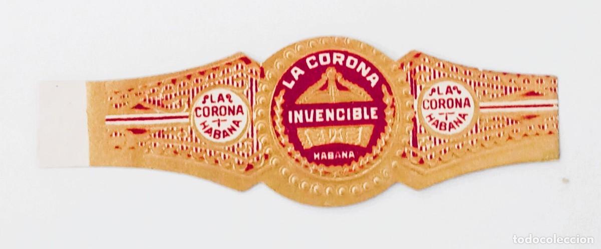 Otros Art&iacute;culos de Coleccionismo en Papel: Chinchal, Cigar Band, Antigua Vitola de Coleccion, LA CORONA - INVENCIBLE, A522