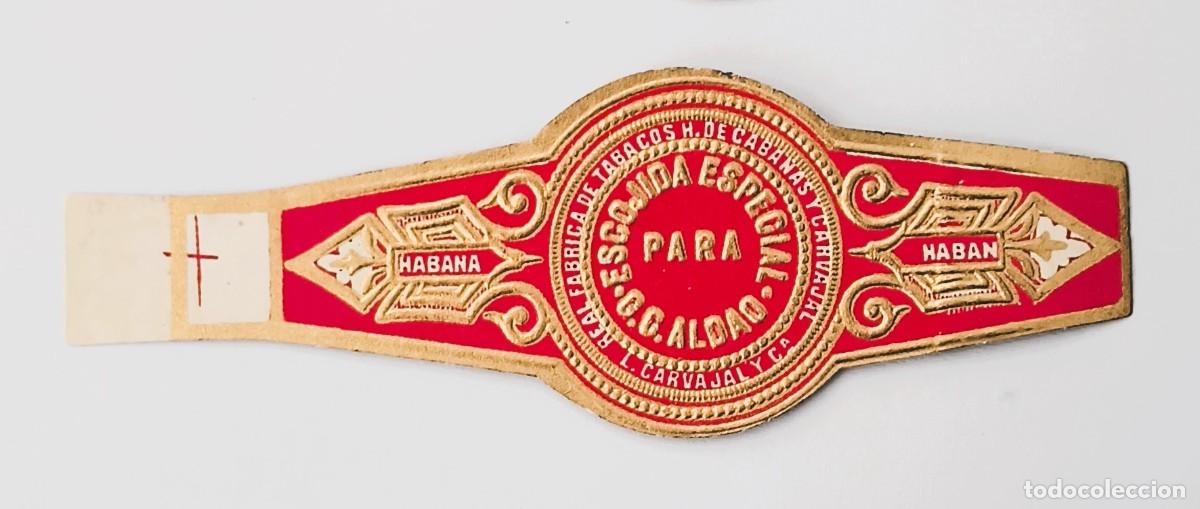Otros Art&iacute;culos de Coleccionismo en Papel: Chinchal, Cigar Band, Antigua Vitola de Coleccion, CABA&Ntilde;AS - ESCOJIDA ESPECIAL, A530