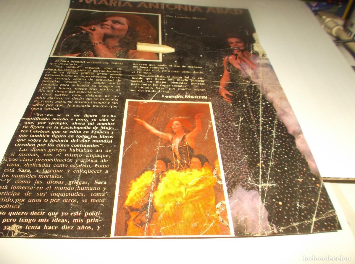 Otros Art&iacute;culos de Coleccionismo en Papel: RECORTE A&Ntilde;O 1987.- MARIA ANTONIA ABAD ,SARA MONTIEL,REPORTAJE LEANDRO MART&Iacute;N