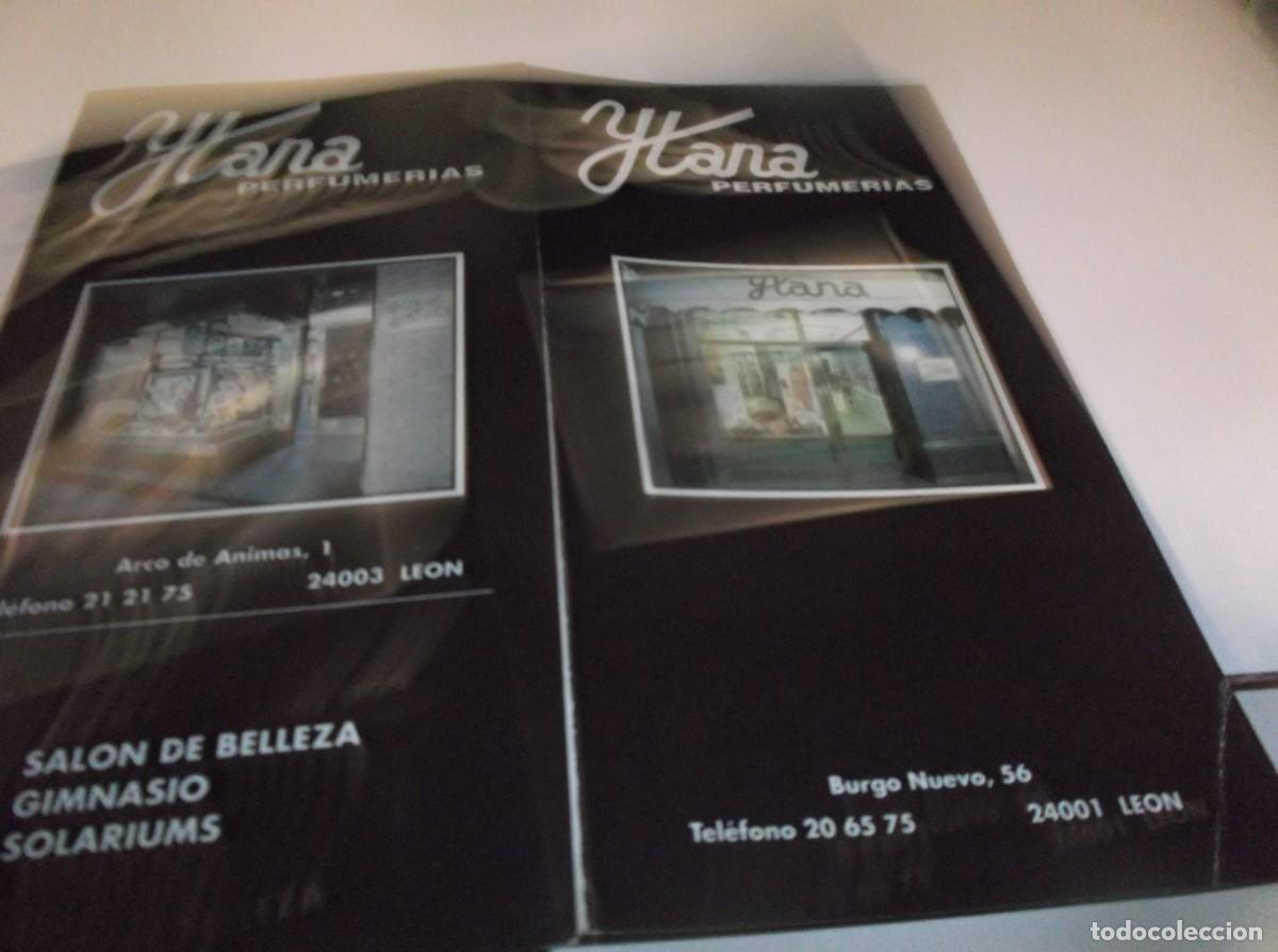 Otros Art&iacute;culos de Coleccionismo en Papel: (LE&Oacute;N) A&Ntilde;OS 90,ANTIGUO TRIPTICO EN COLOR YTANA PERFUMERIA C/ARCO DE ANIMAS ,1 LE&Oacute;N