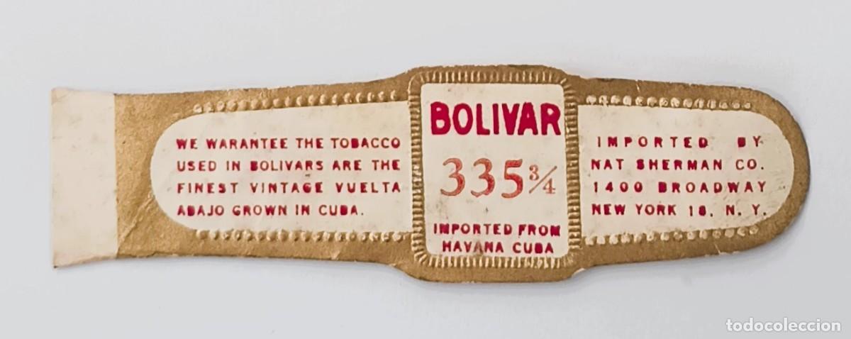 Otros Art&iacute;culos de Coleccionismo en Papel: Chinchal, Cigar Band, Antigua Vitola de Coleccion, BOLIVAR - 335 3/4, A570