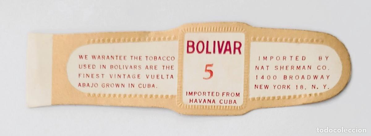 Otros Art&iacute;culos de Coleccionismo en Papel: Chinchal, Cigar Band, Antigua Vitola de Coleccion, BOLIVAR - 5, A577