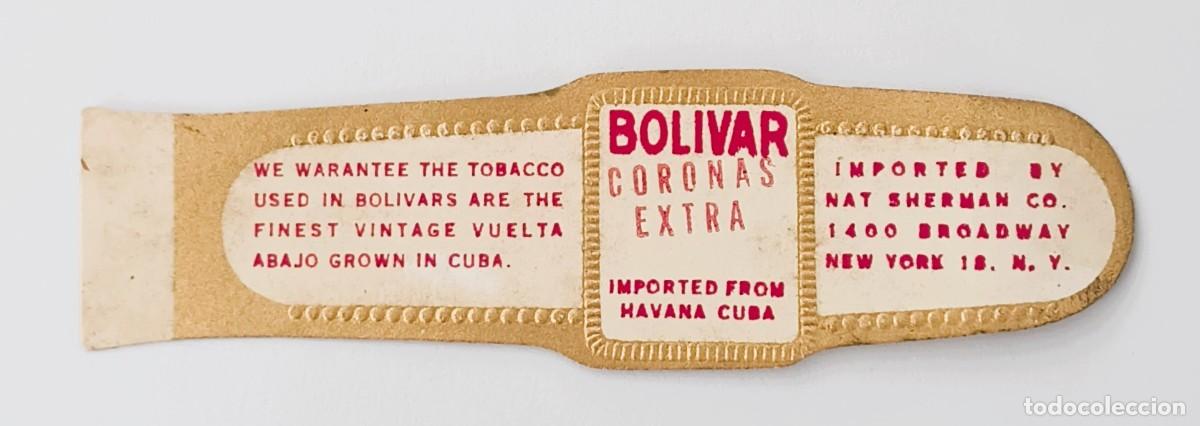 Otros Art&iacute;culos de Coleccionismo en Papel: Chinchal, Cigar Band, Antigua Vitola de Coleccion, BOLIVAR - CORONAS EXTRA, A581