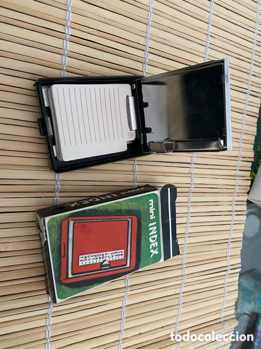 Otros Art&iacute;culos de Coleccionismo en Papel: Mini agendaindex funda met&aacute;lica con abertura