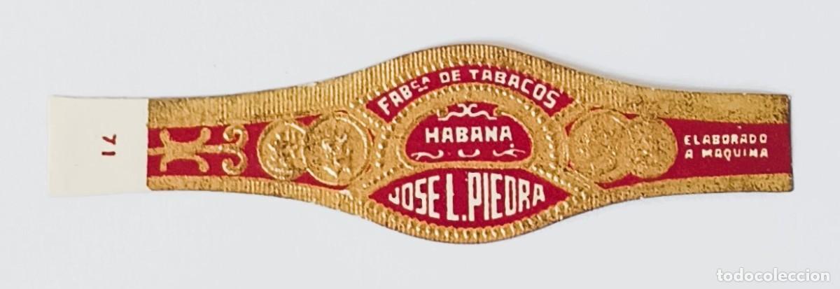 Otros Art&iacute;culos de Coleccionismo en Papel: Chinchal, Cigar Band, Antigua Vitola de Coleccion, JOSE L. PIEDRA 71 (A MAQUINA), A596