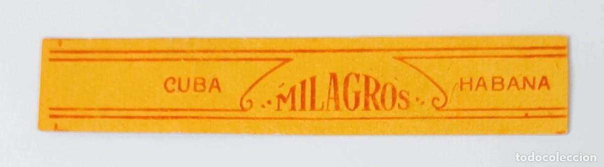 Otros Art&iacute;culos de Coleccionismo en Papel: Chinchal, Cigar Band, Antigua Vitola de Coleccion, MILAGROS, A610