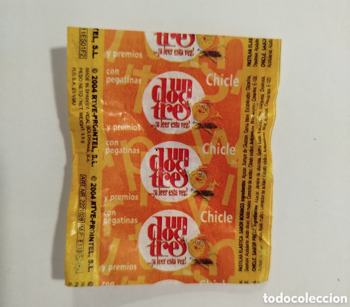 Otros Art&iacute;culos de Coleccionismo en Papel: 2004 RUPERTA UN DOS TRES RESPONDA OTRA VEZ ENVOLTORIO CHICLE CHICLES BUBBLE GUM VIDAL GOLOSINAS