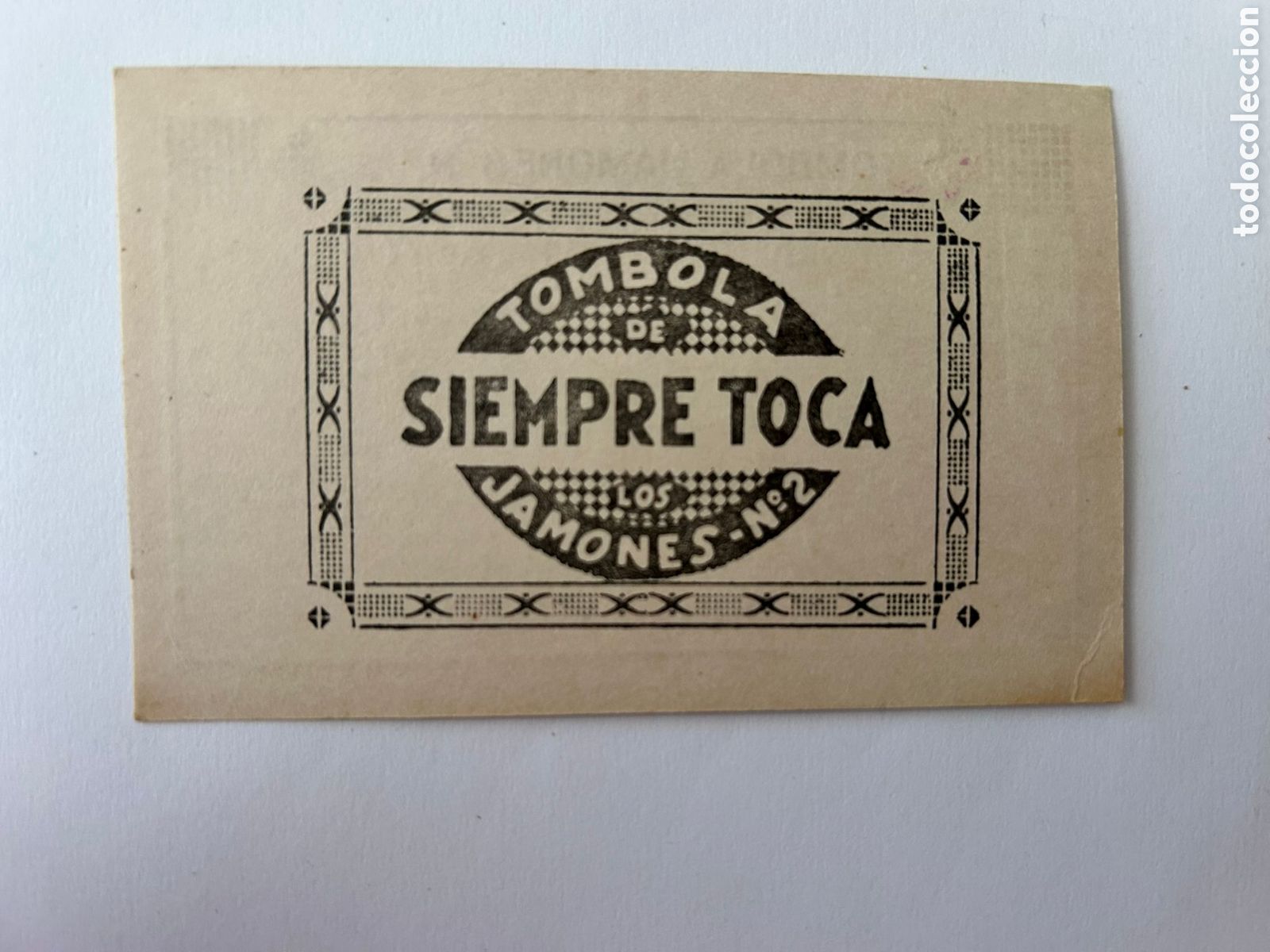 Otros Art&iacute;culos de Coleccionismo en Papel: Papeleta bal&oacute;n de f&uacute;tbol c.d M&aacute;laga T&oacute;mbola jamones siempre toca