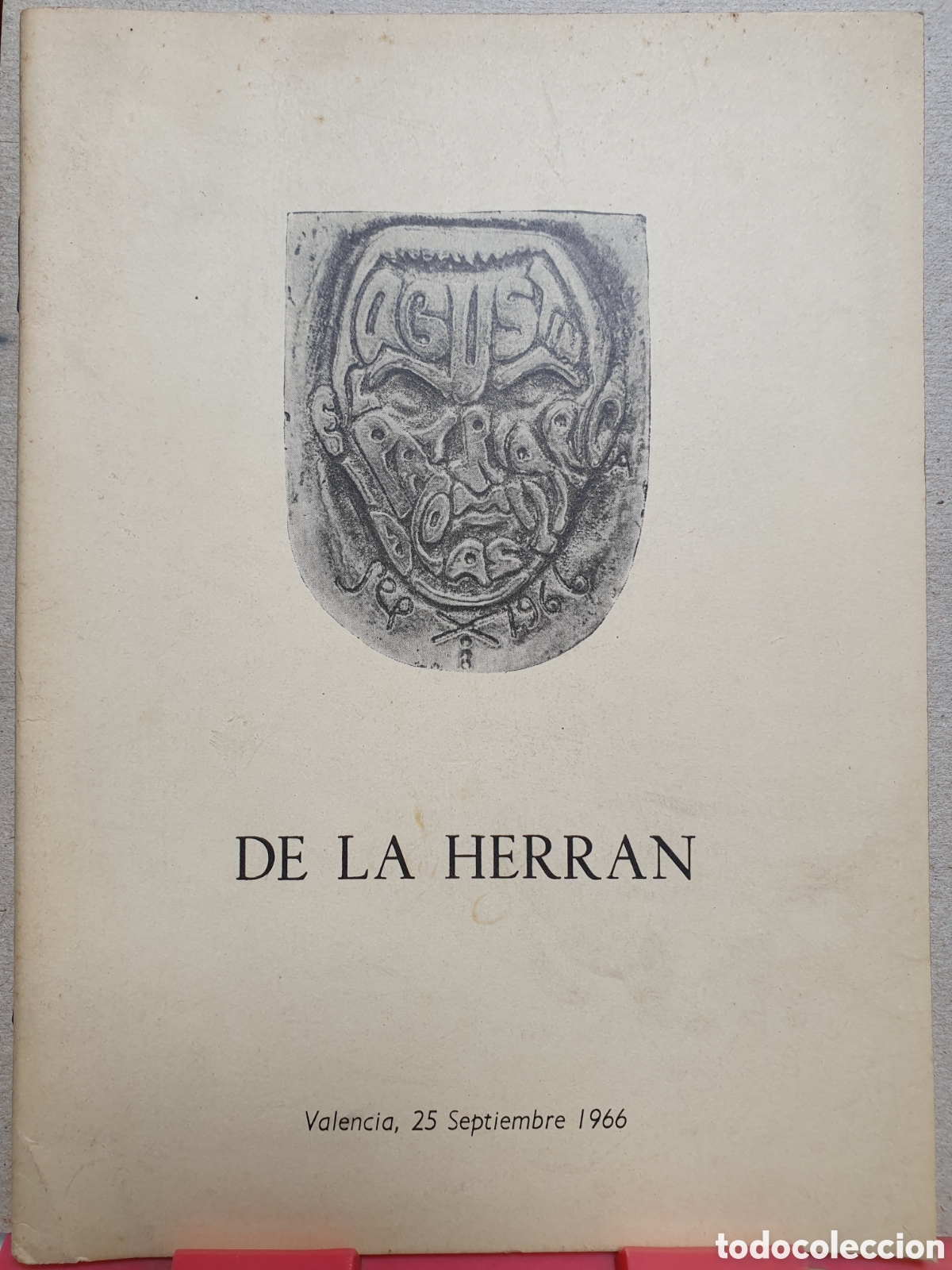 Otros Art&iacute;culos de Coleccionismo en Papel: DE LA HERRAN. VALENCIA, 25 SEPTIEMBRE 1966.
