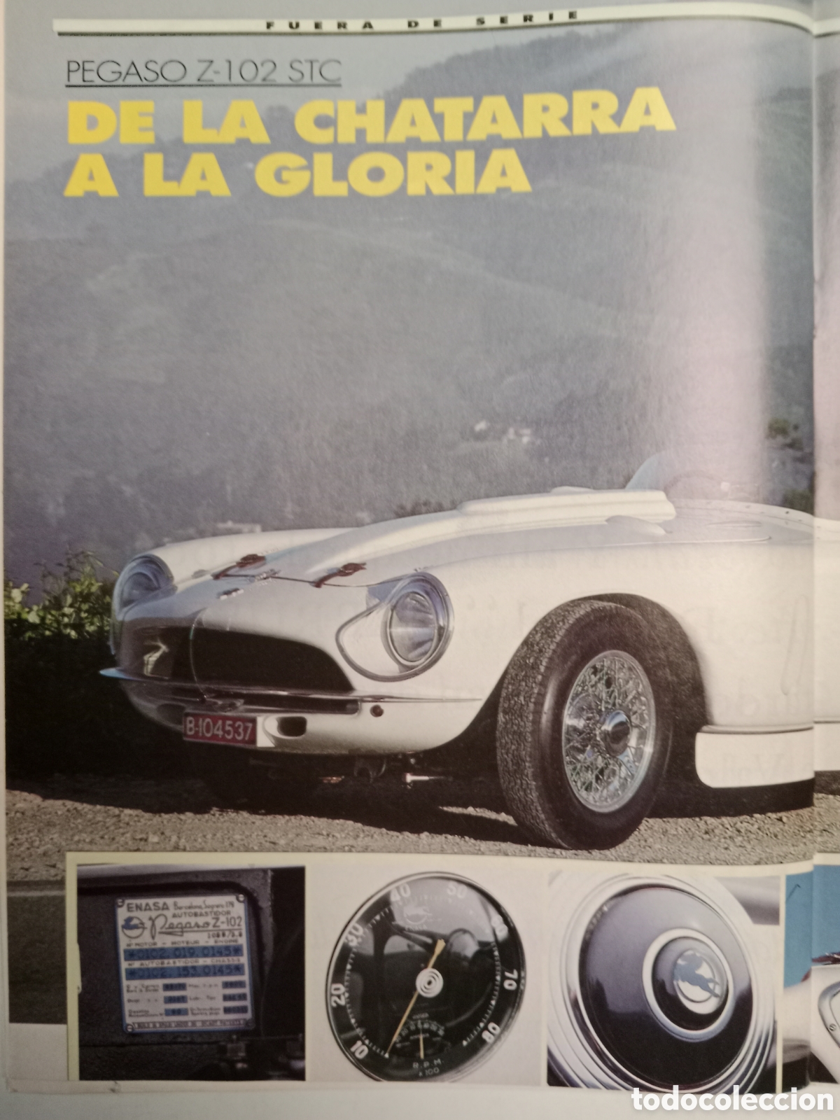 Otros Art&iacute;culos de Coleccionismo en Papel: Reportaje autom&oacute;vil Pegaso Z-102 STC de 1990