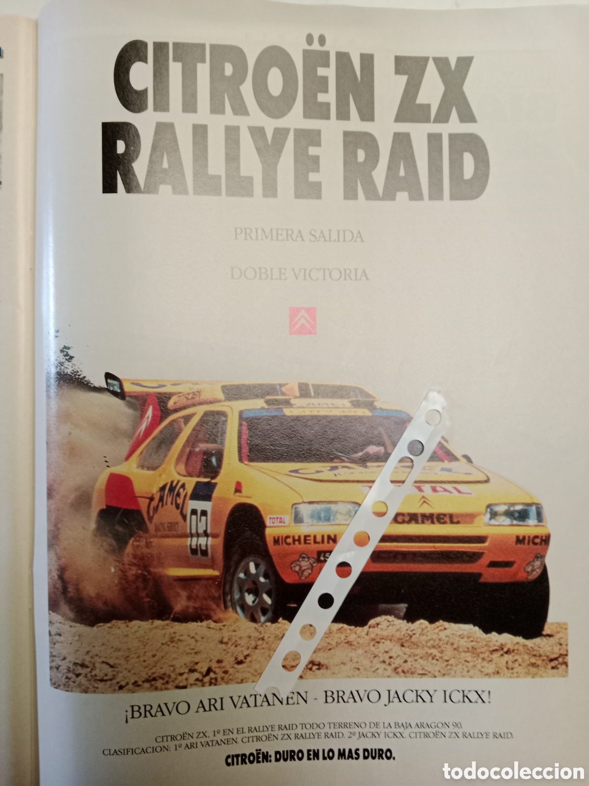 Otros Art&iacute;culos de Coleccionismo en Papel: Publicidad autom&oacute;vil Citroen zx de 1990