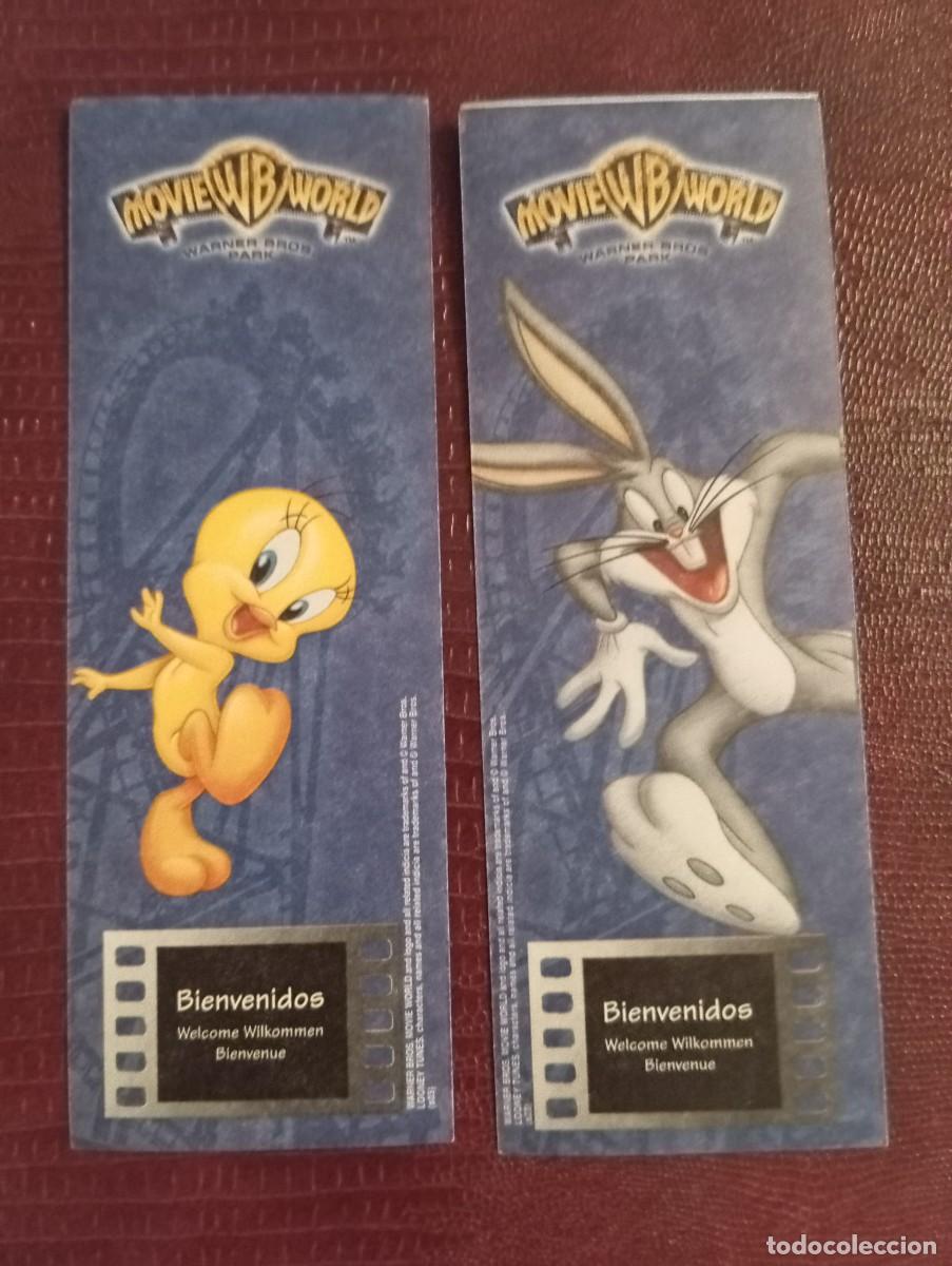 Otros Art&iacute;culos de Coleccionismo en Papel: 2 ENTRADAS DEL **MOVIE WB WORLD MADRID WARNER ** A&Ntilde;O 11/04/ 2004
